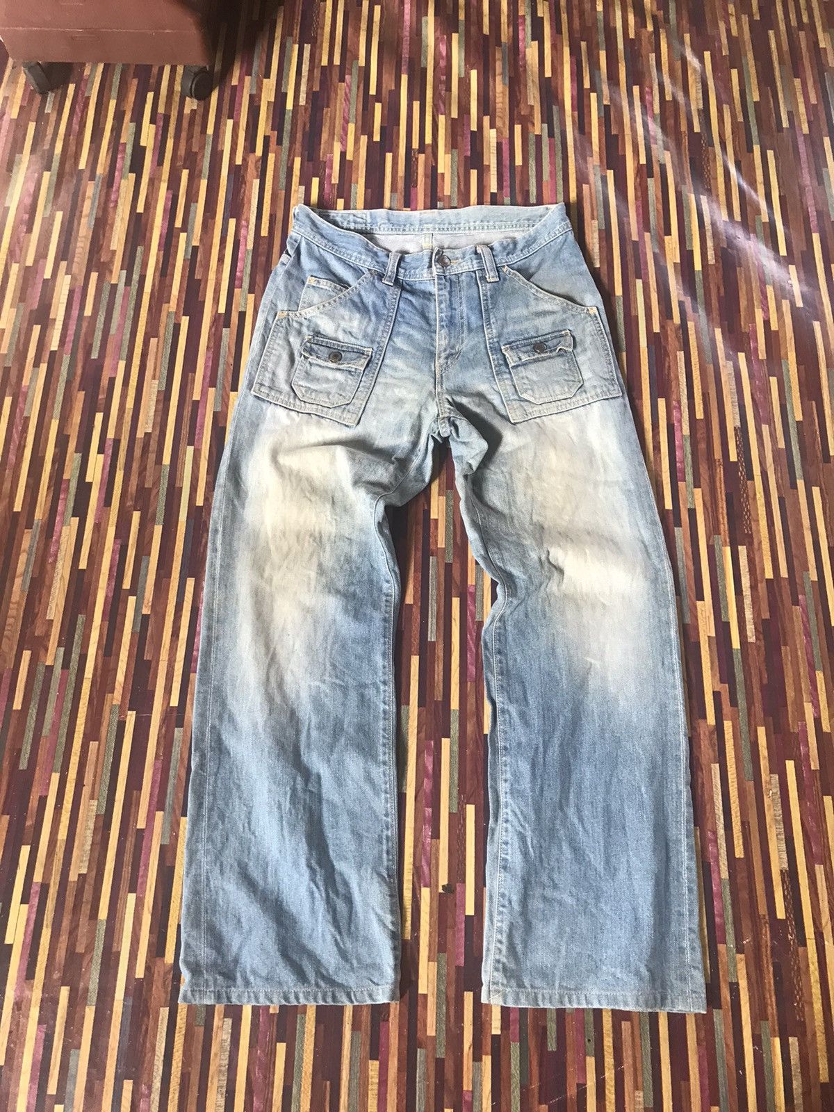 Japanese Brand VTG DENIM PANTS CANNABIS SATIVA Size US 32 / EU 48 - 3 Thumbnail