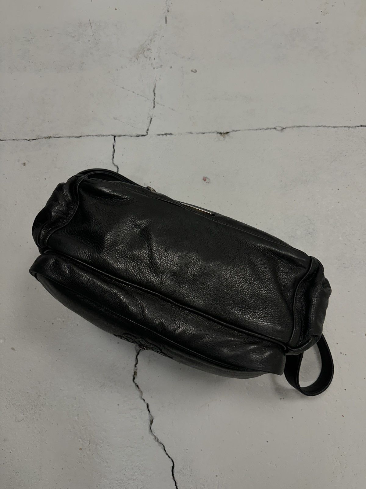 Chrome Hearts Chrome Hearts Fleur Silver Leather Patch Diaper Duffle Bag Size ONE SIZE - 13 Thumbnail