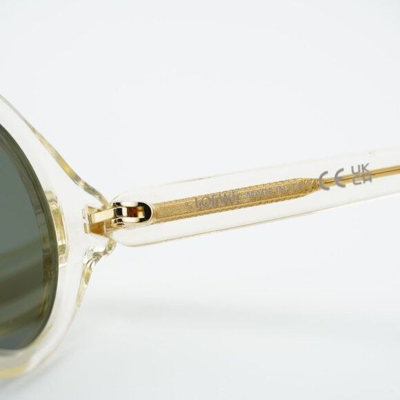 Loewe Loewe LW40162U 57N Sunglasses Transparent Pale Yellow Round Size ONE SIZE - 6 Thumbnail