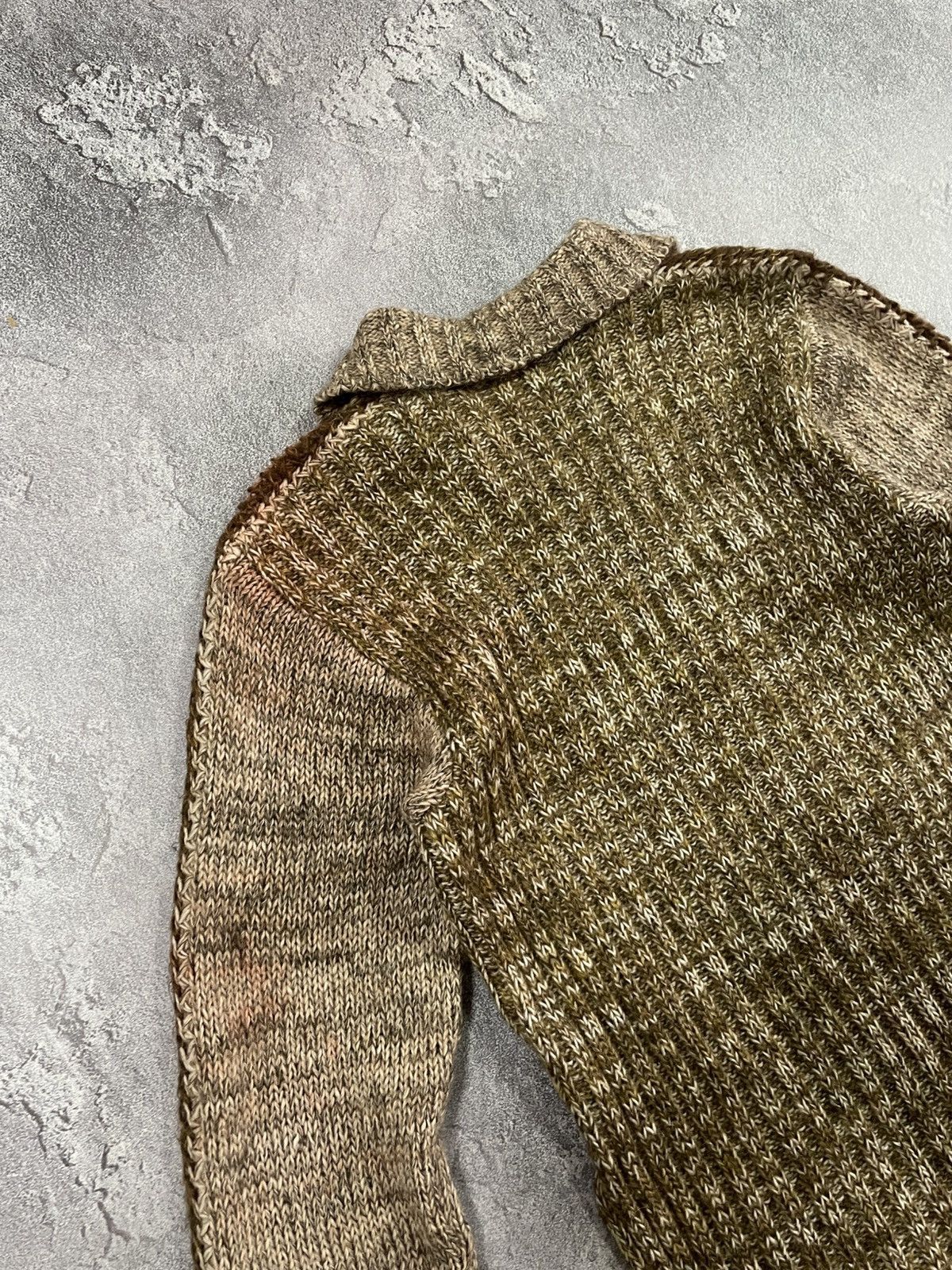 Roberto Cavalli Rare Roberto Cavalli Patchwork Leather Mohair Knit Sweater Size M / US 6-8 / IT 42-44 - 18 Thumbnail