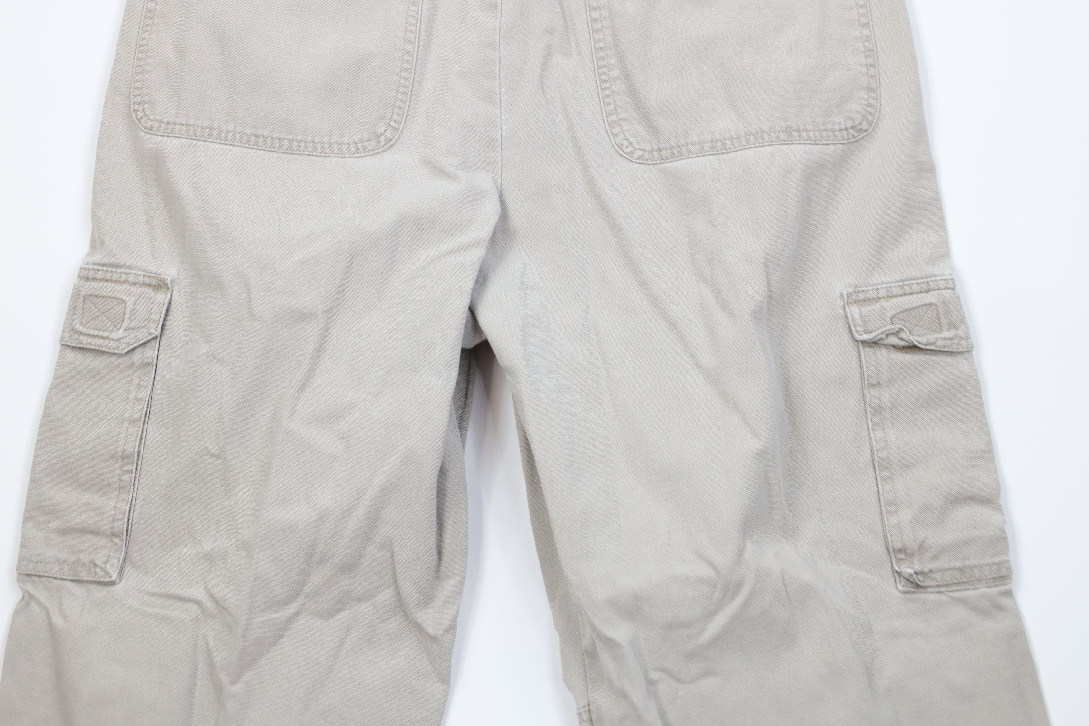 Cabelas Vintage 90s Cabelas Double Knee Wide Leg Cargo Pants Canvas Size US 33 - 14 Thumbnail