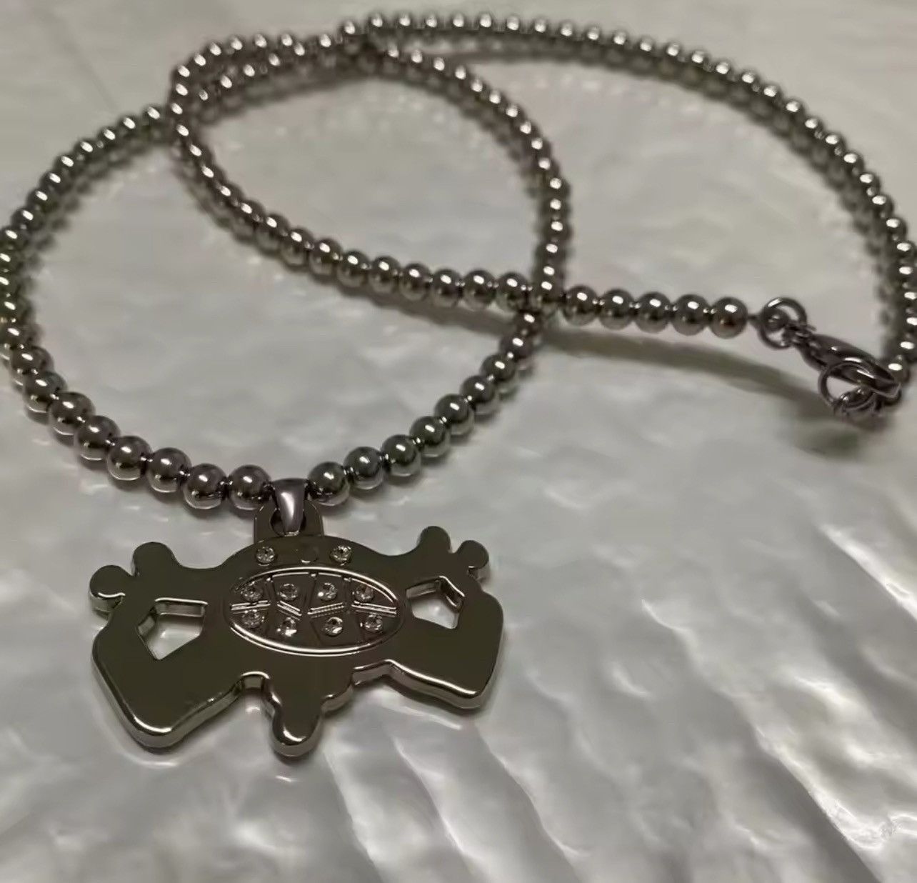 Jewelry Bead Chain Quadangle Ball Necklace Size ONE SIZE - 2 Thumbnail