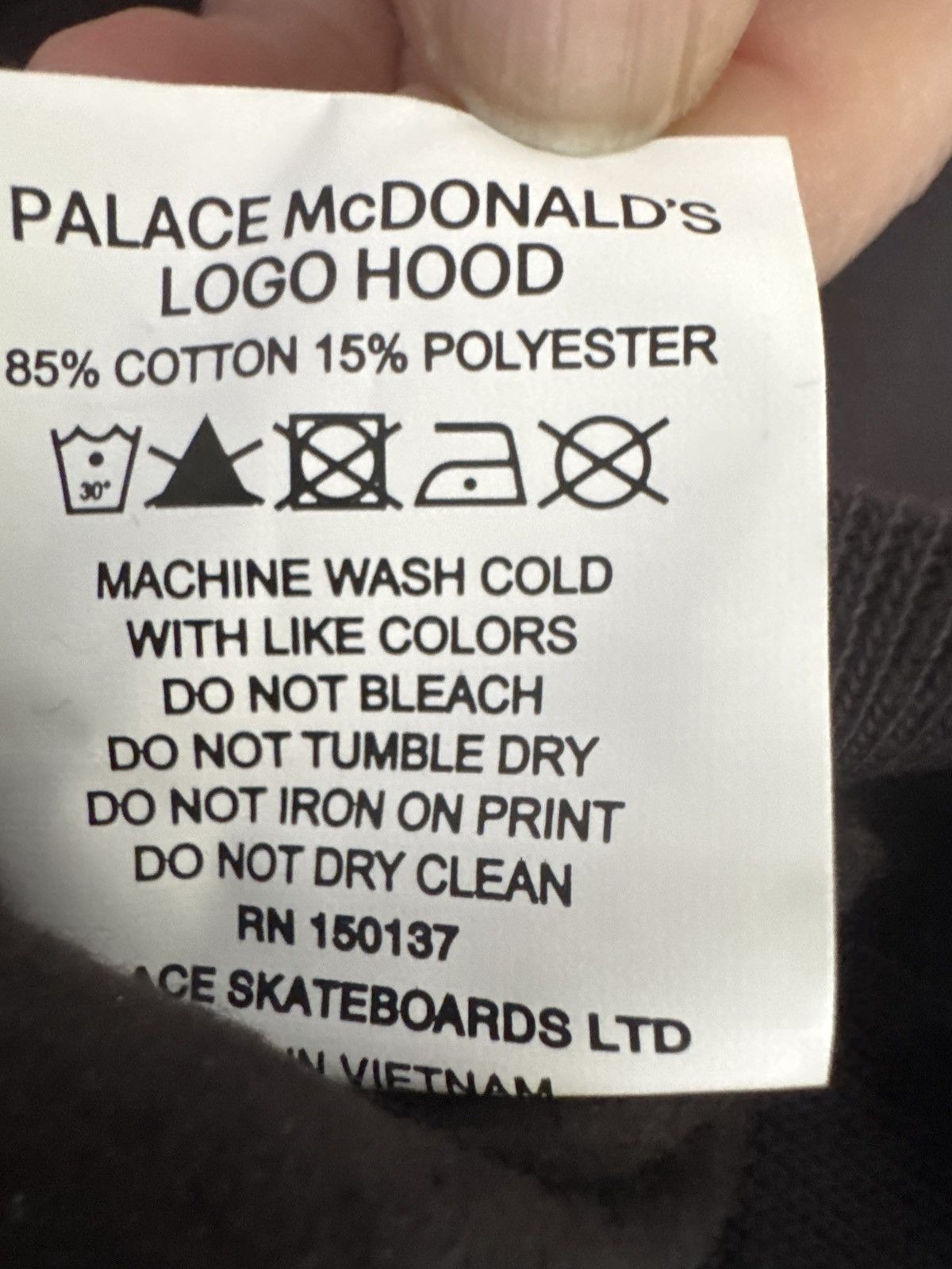 Palace Palace Skateboards x McDonald’s "Golden Arches" Hoodie L NWT Size US L / EU 52-54 / 3 - 6 Thumbnail