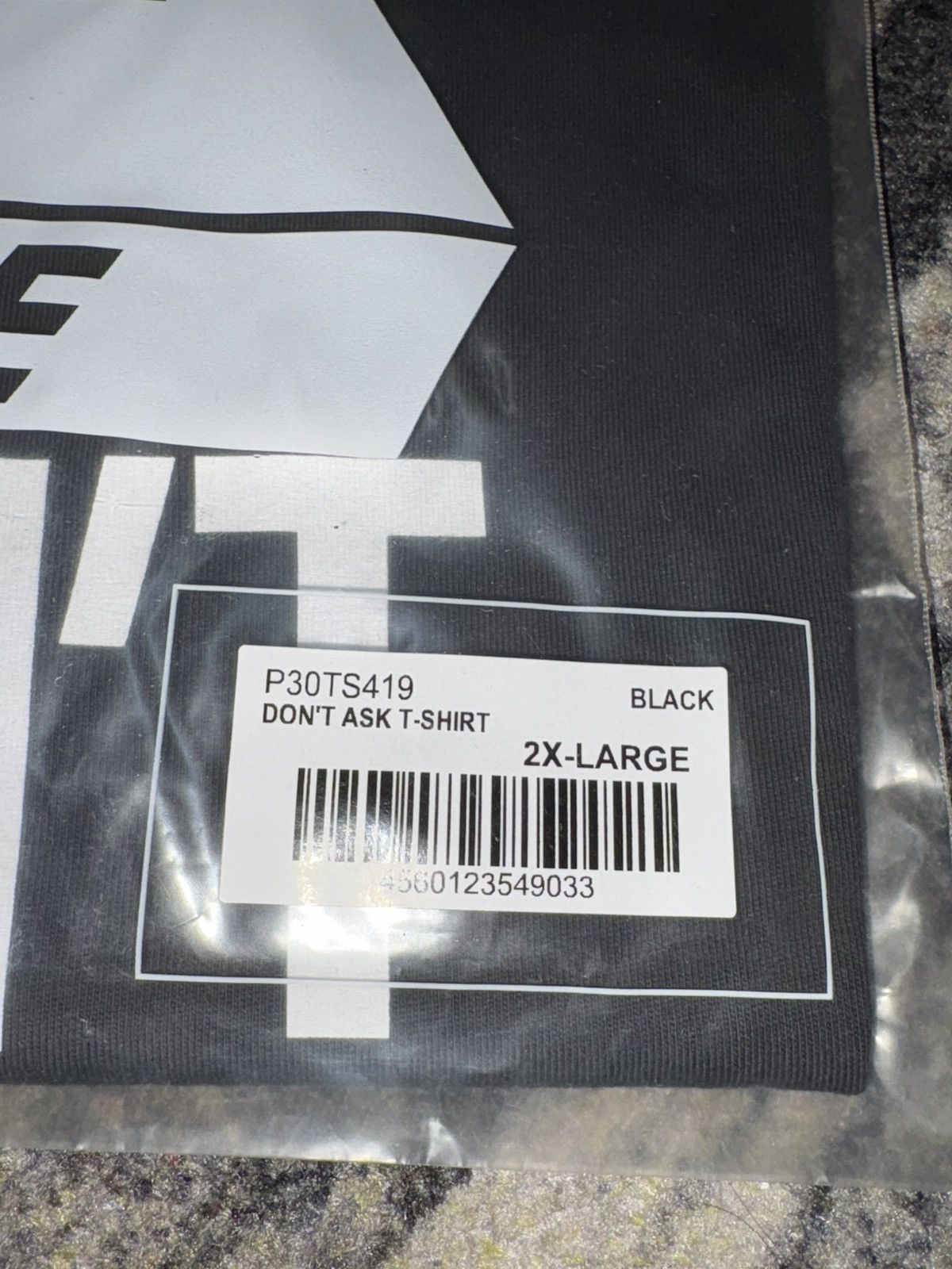 Palace Palace Don’t Ask T-Shirt Black Size US XXL / EU 58 / 5 - 3 Thumbnail
