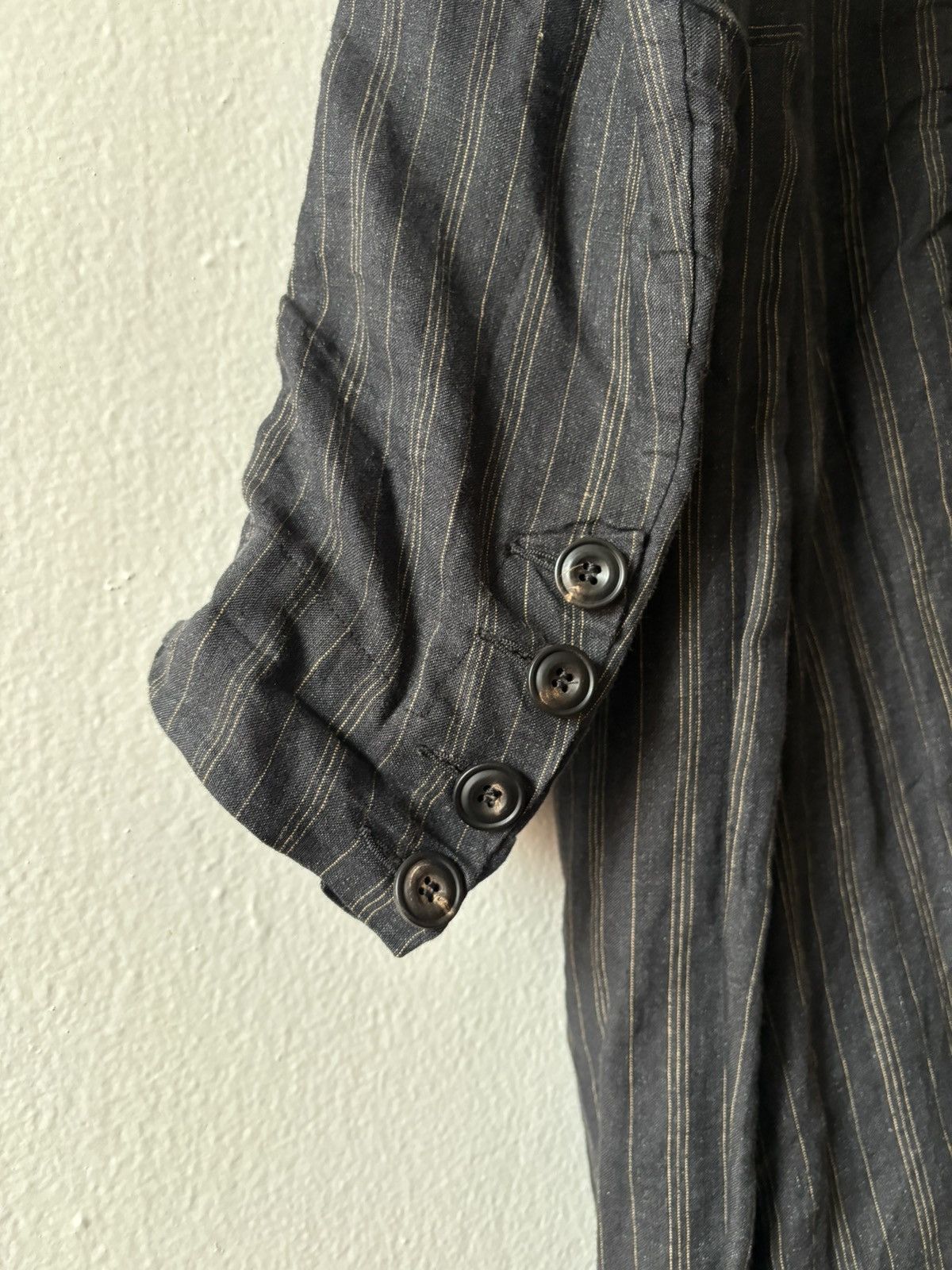 John Alexander Skelton Linen single breasted frock coat Size US M / EU 48-50 / 2 - 6 Thumbnail