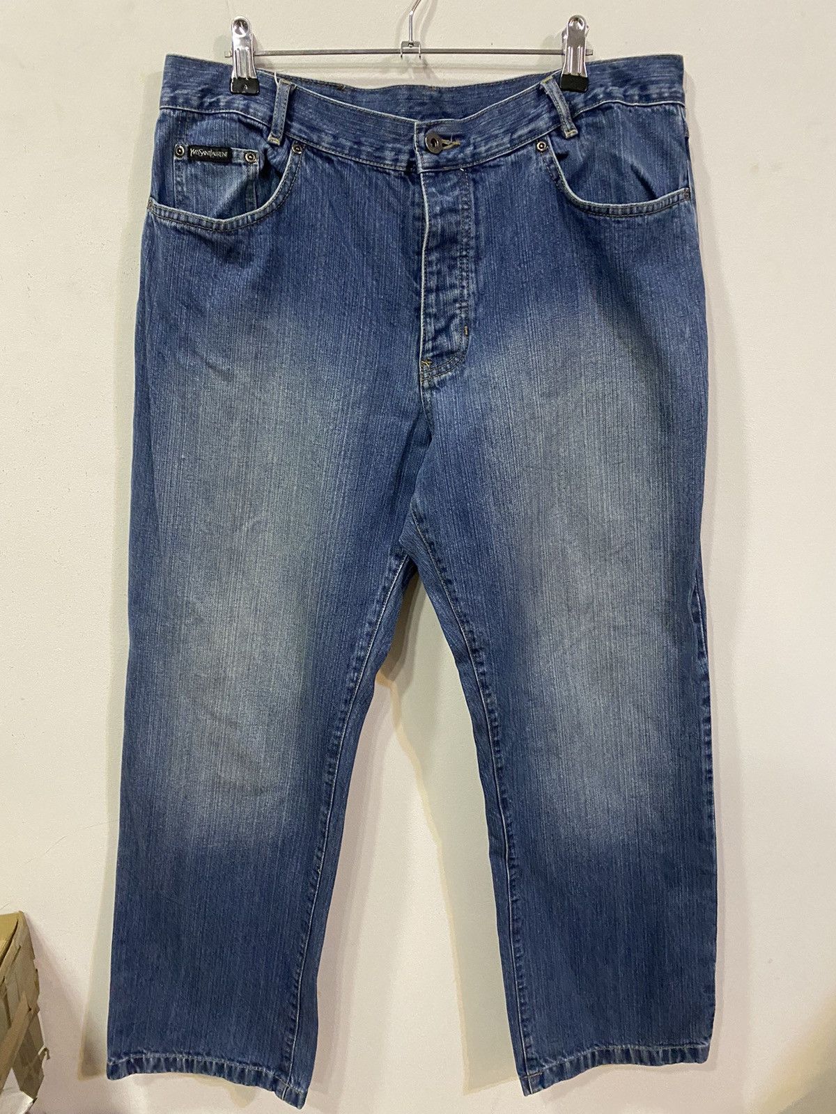 Yves Saint Laurent 36x30 YSL Jeans Denim Pants Blue Indigo Size US 36 / EU 52 - 3 Thumbnail