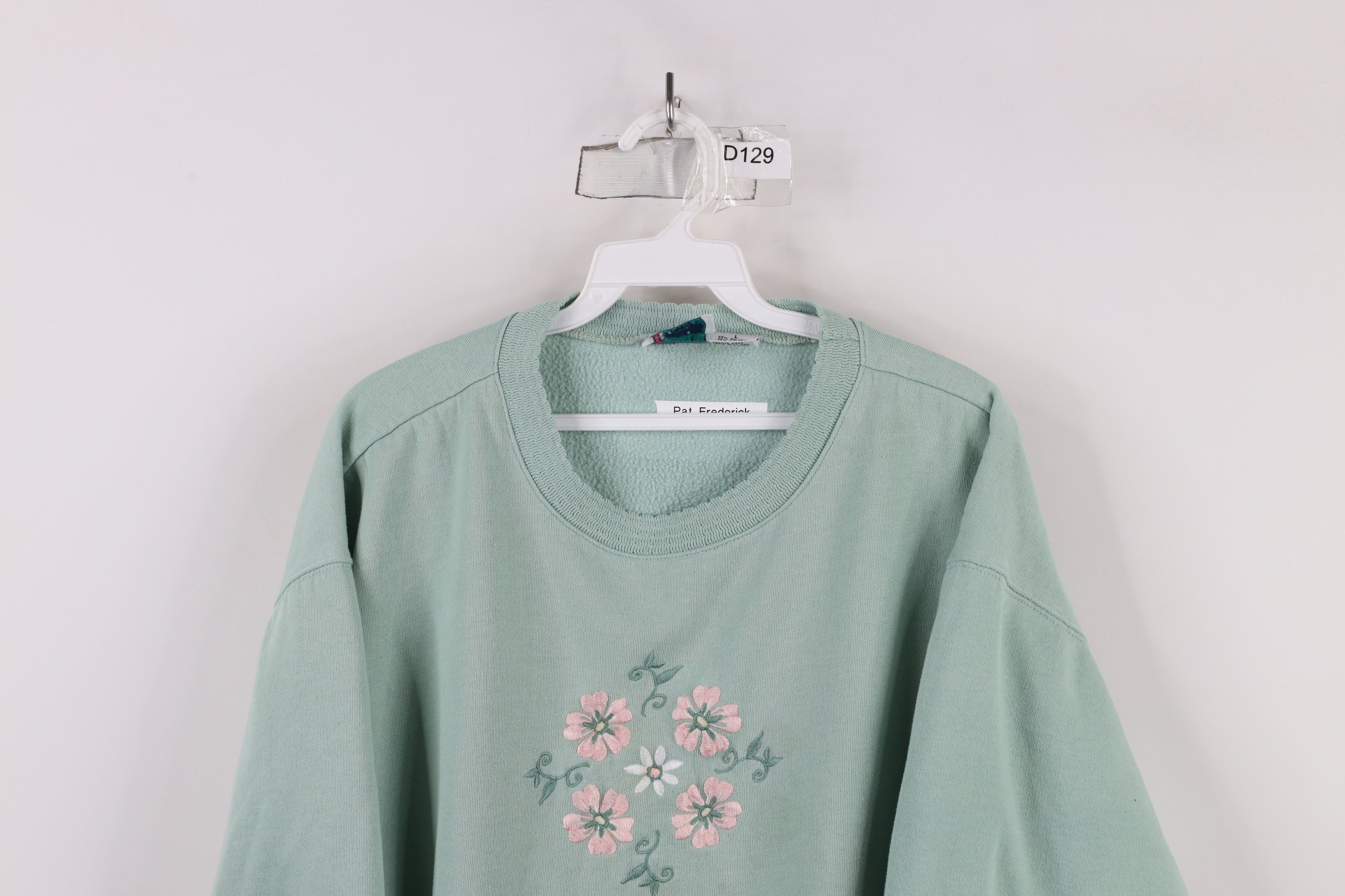 Vintage Vintage 90s Streetwear Flower Floral Crewneck Sweatshirt Size L / US 10 / IT 46 - 2 Thumbnail