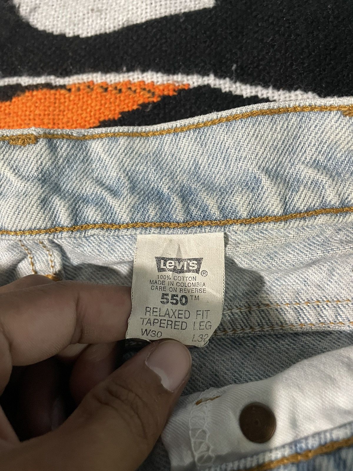 Levi's Vintage Levi’s 550 Relaxed Fit Jeans Pants 90s Baggy Style Size US 31 - 3 Thumbnail