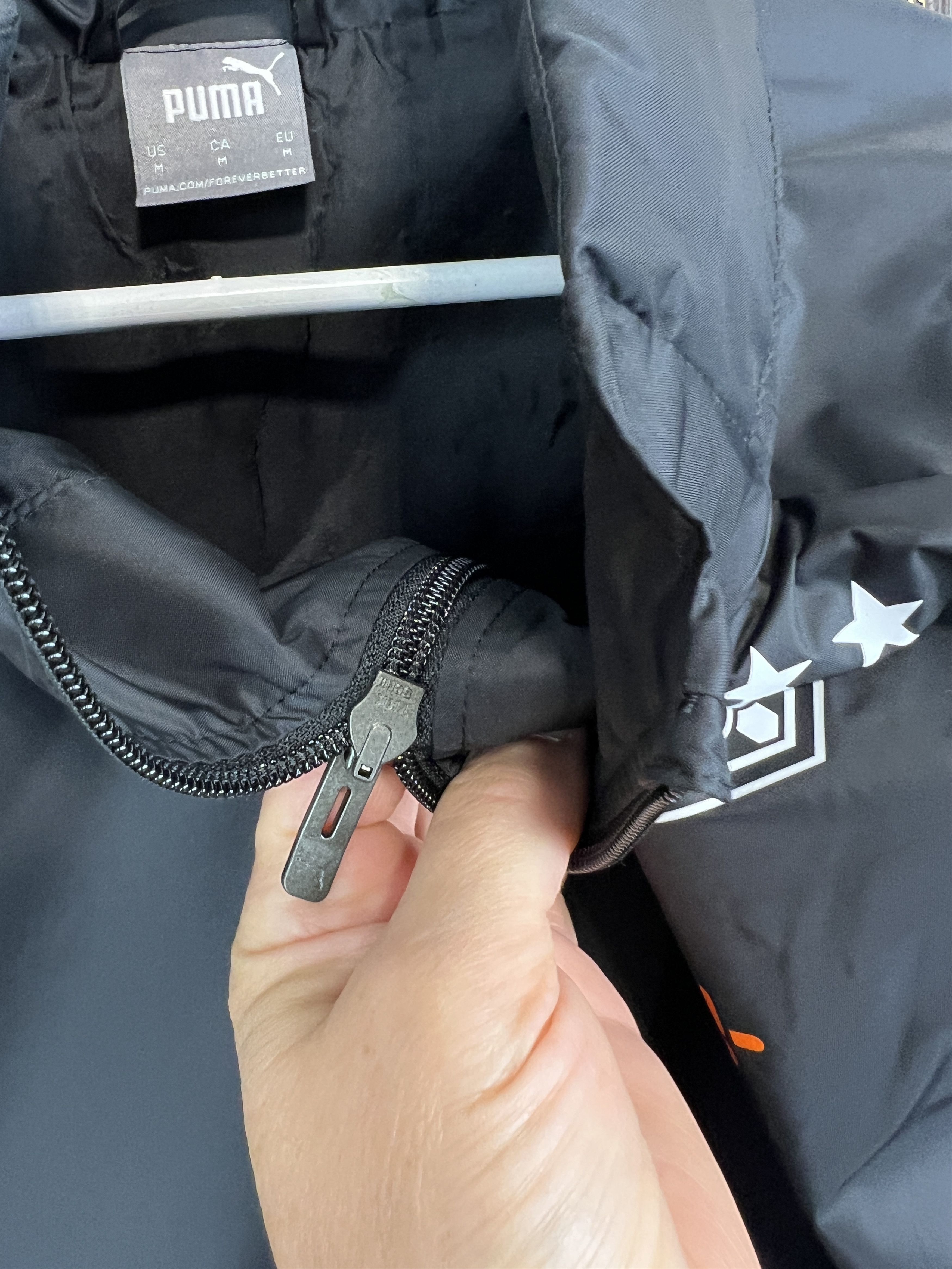 Puma Monchengladbach Football Rain Hooded Jacket Windbreaker Size US M / EU 48-50 / 2 - 4 Thumbnail