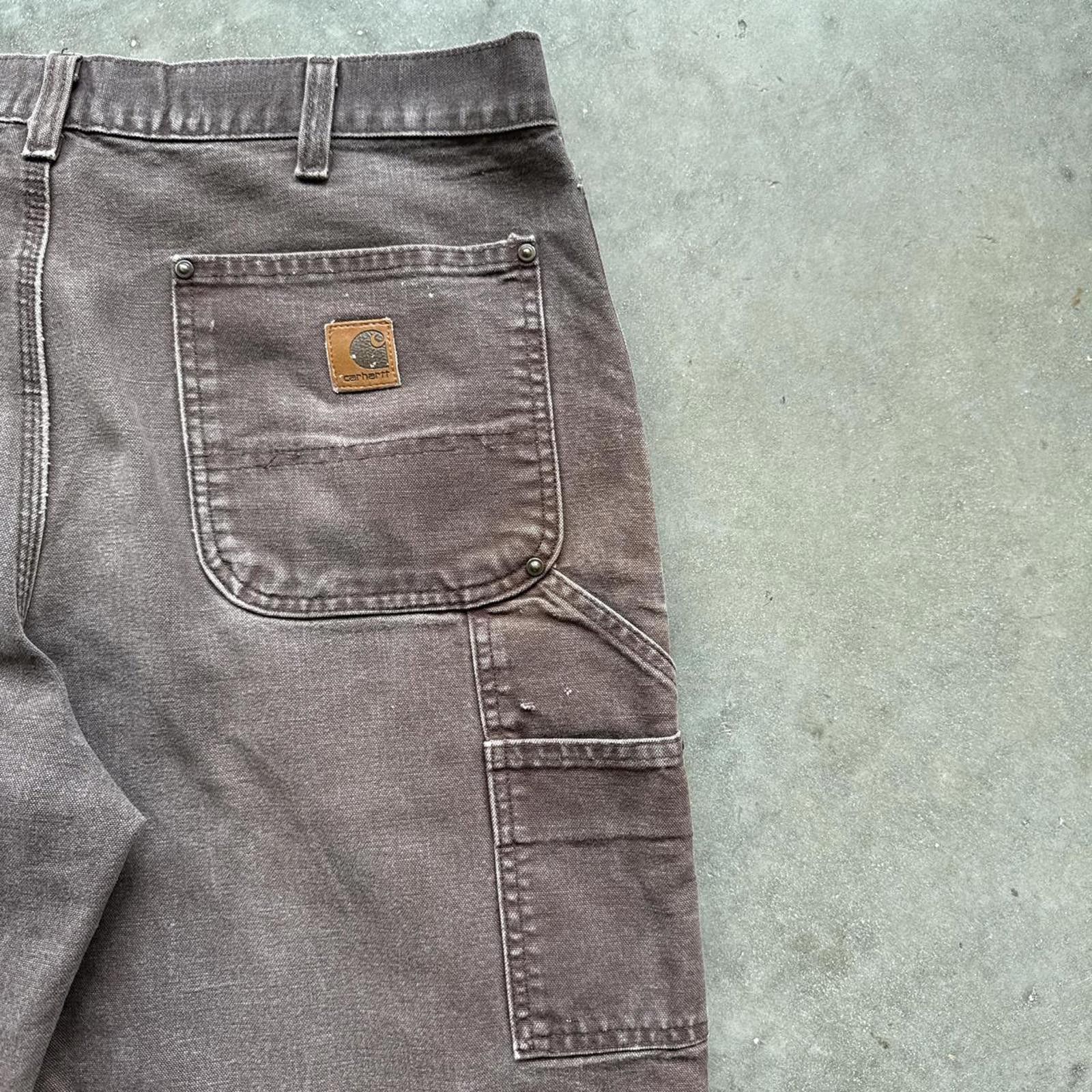 Carhartt Brown Carpenter Carhartt Double Knee Vintage Work Pants Size US 38 / EU 54 - 7 Thumbnail