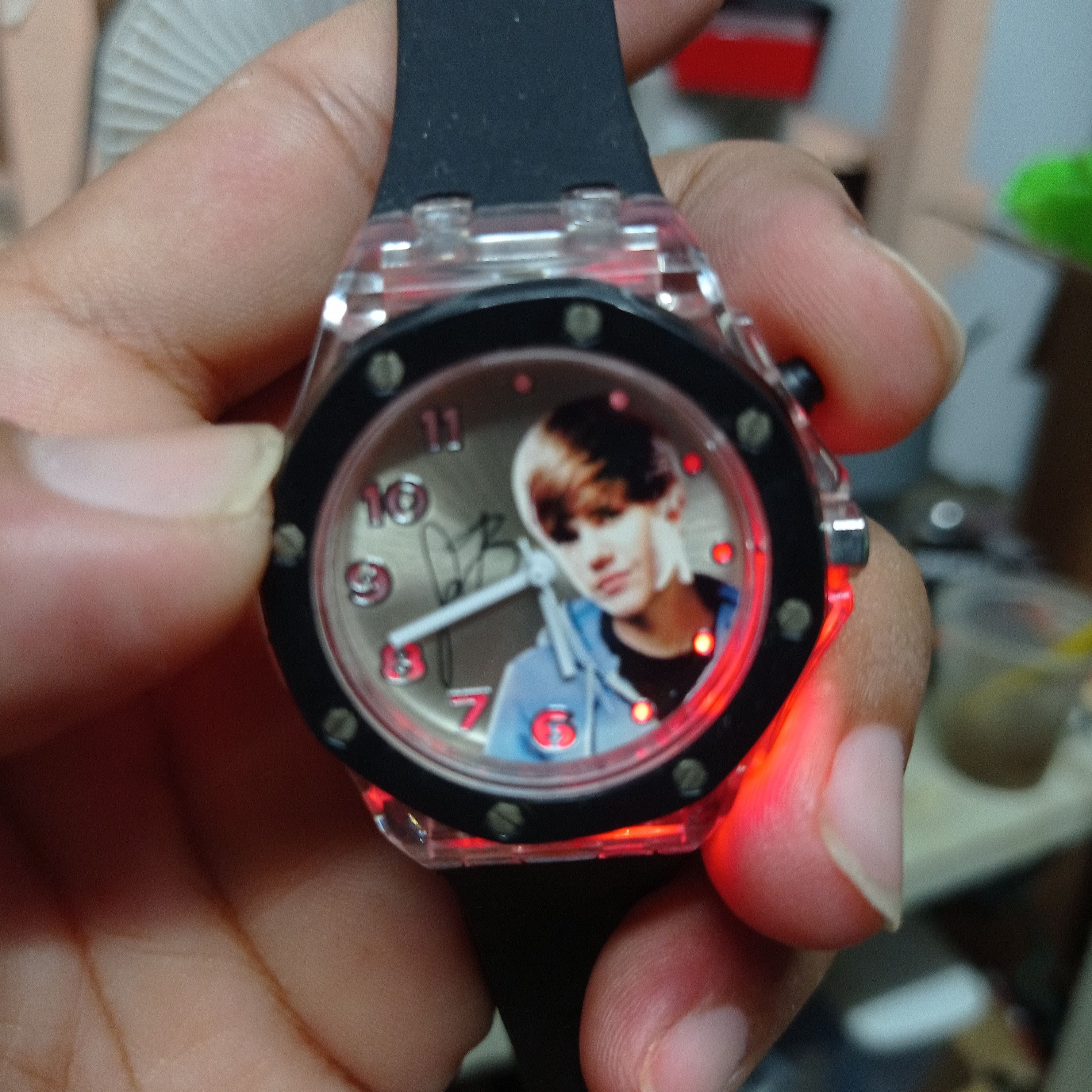 Justin Bieber Special Design Justin Bieber Watch With multi colors Light Size ONE SIZE - 2 Thumbnail