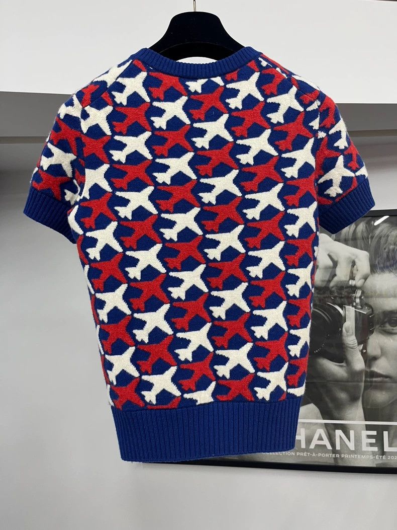 Chanel Chanel Airport series cashmere knitted short sleeves Size XXS / US 00 / IT 34 - 3 Thumbnail