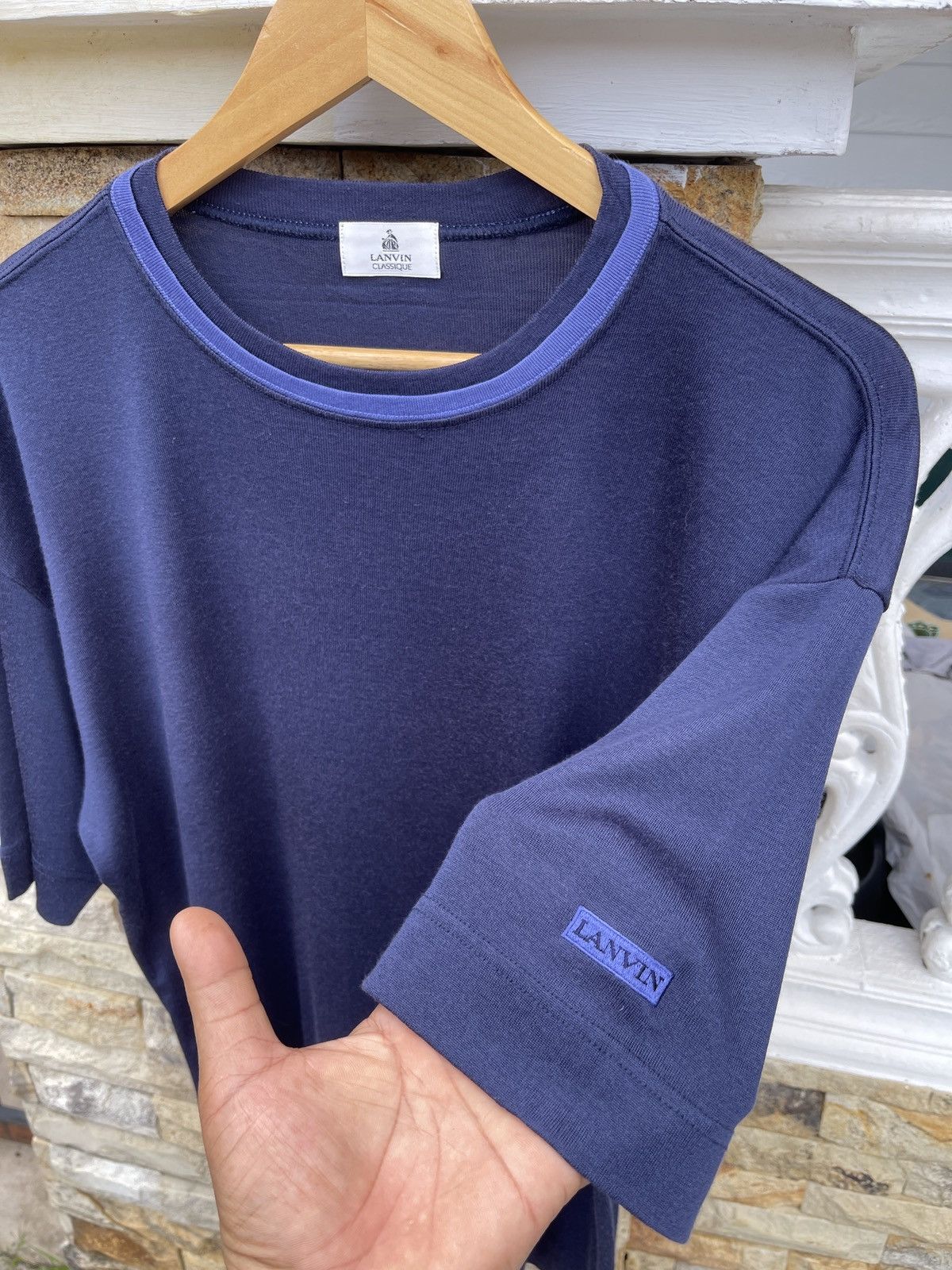Lanvin × Vintage Last Drop🔥Rare🔥Vintage LANVIN Classique T-Shirt Size US L / EU 52-54 / 3 - 1 Thumbnail