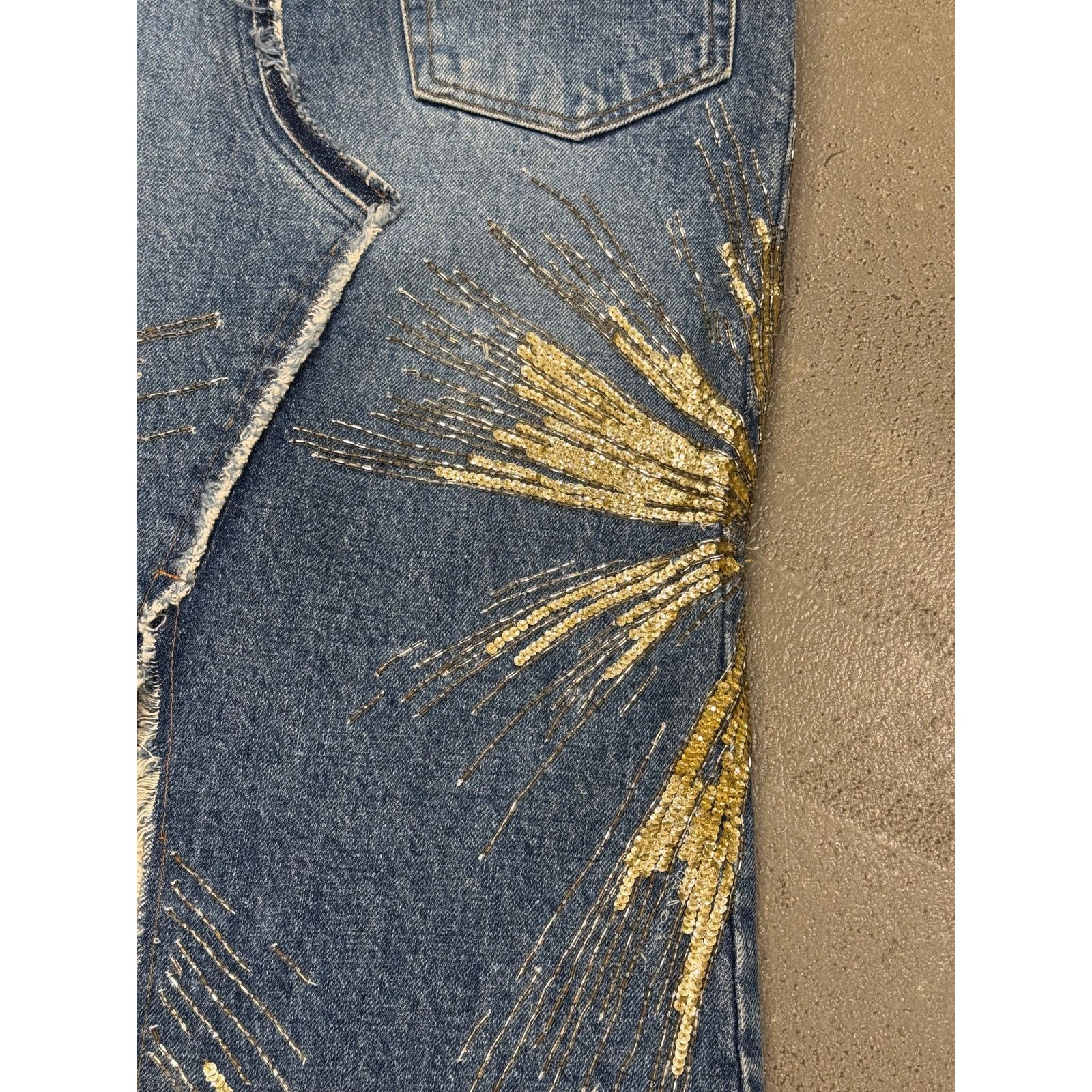 Roberto Cavalli S/S2001 Roberto Cavalli runway long skirt with gold details Size 28" / US 6 / IT 42 - 6 Thumbnail