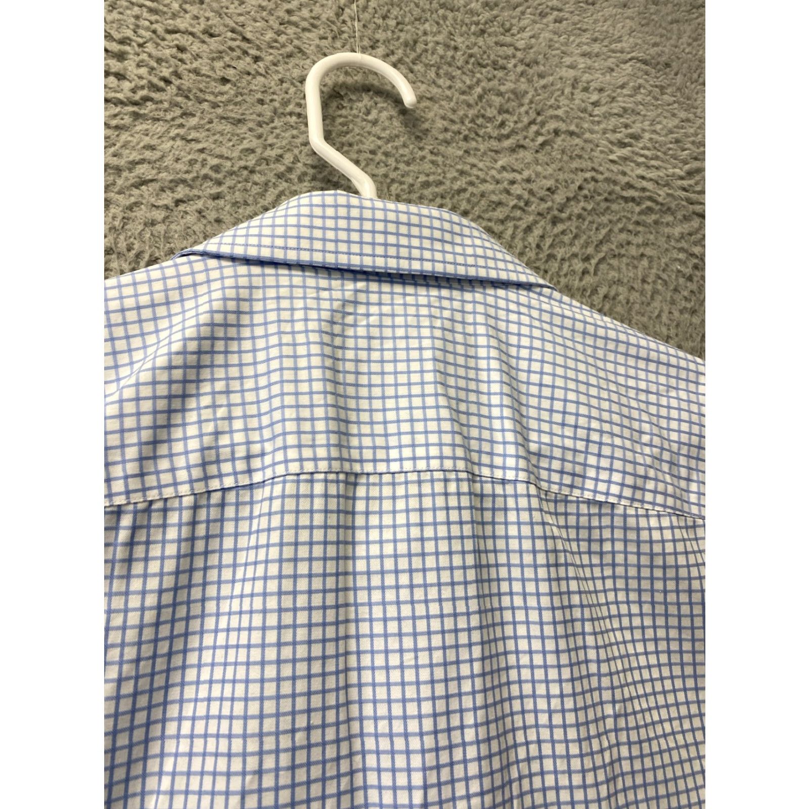 UNTUCKit UNTUCKit Button-Up Shirt Mens XL Blue Short Sleeve Check Casual Preppy Size US XL / EU 56 / 4 - 8 Thumbnail
