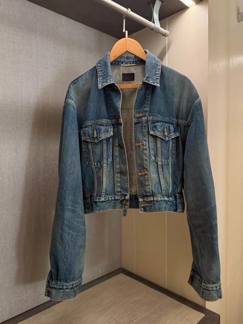 Saint Laurent Paris Saint Laurent Paris Denim Jacket Nextarrow-2505 Size S / US 4 / IT 40 - 1 Thumbnail