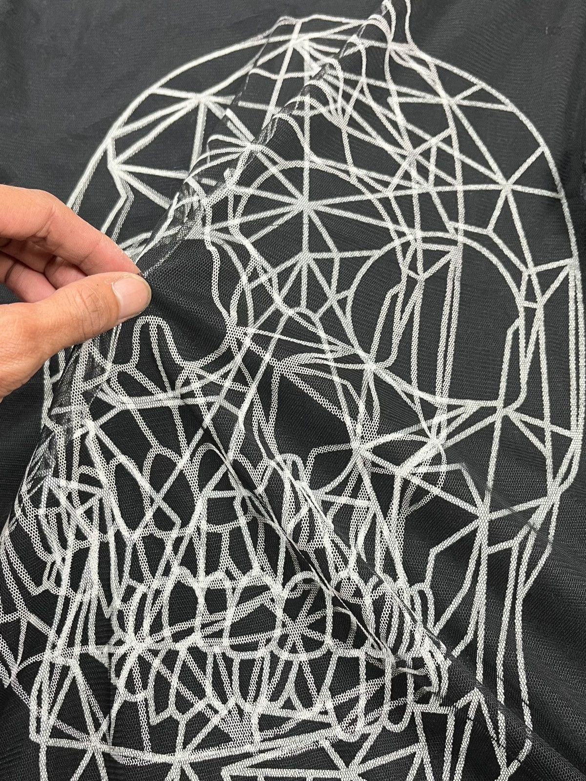 If Six Was Nine 2000s Spyware - Skullhead Layered Mesh Longsleeve Size US M / EU 48-50 / 2 - 6 Thumbnail