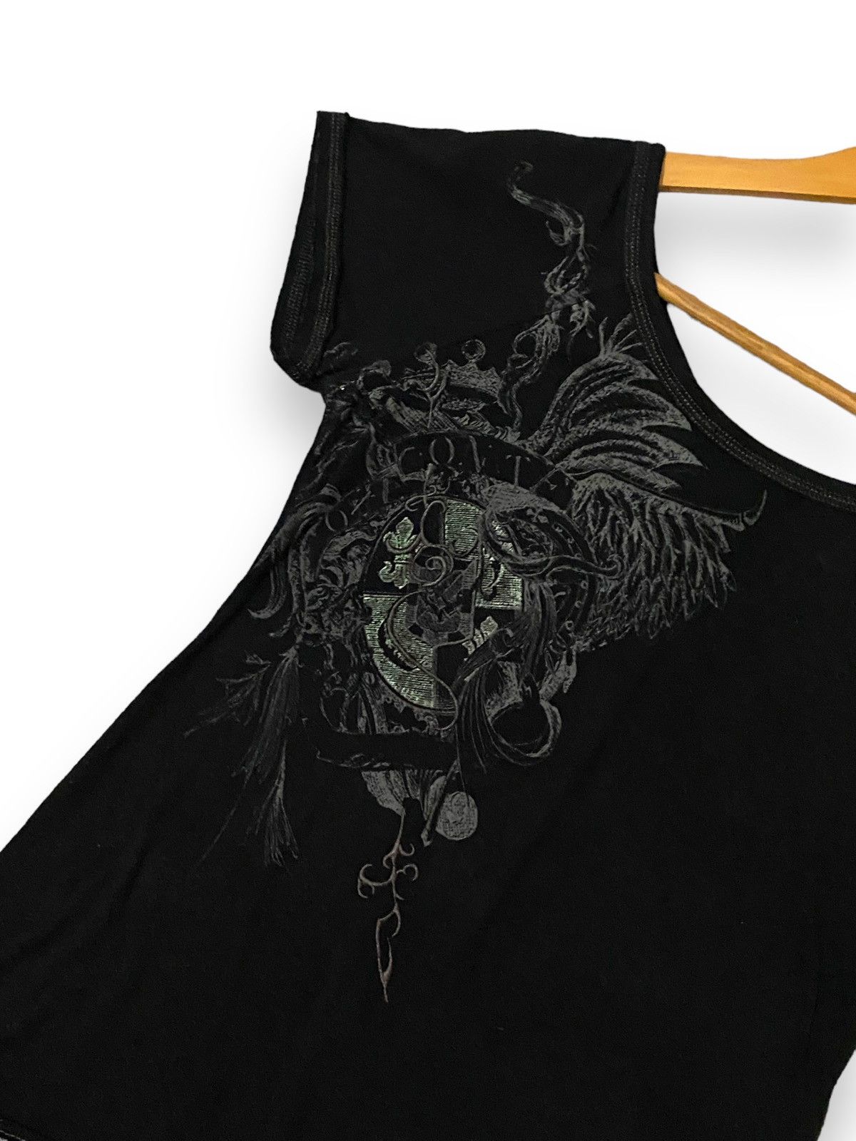 Japanese Brand Japan Ozz Croce Grunge Top Short Sleeves Embroidery Graphic Size M / US 6-8 / IT 42-44 - 3 Thumbnail