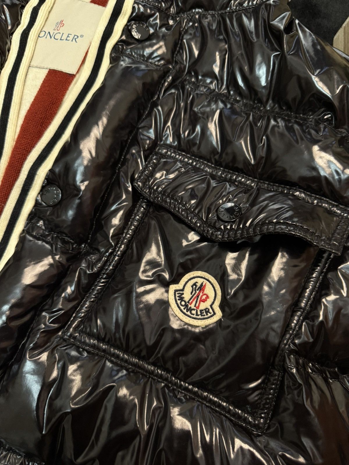 Moncler Moncler Laqué Down Puffer Jacket – Black (Size L) Size US L / EU 52-54 / 3 - 9 Thumbnail