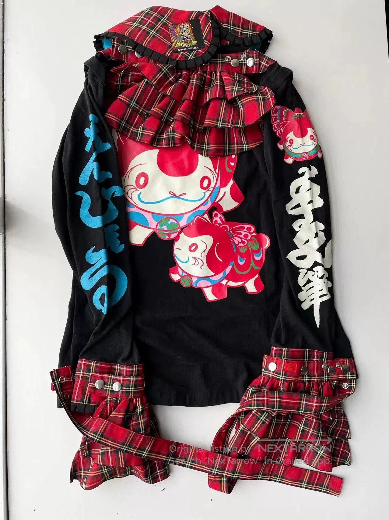 Japanese Brand Takuya Angel Cartoon Collared Jacket. Size M / US 6-8 / IT 42-44 - 6 Thumbnail