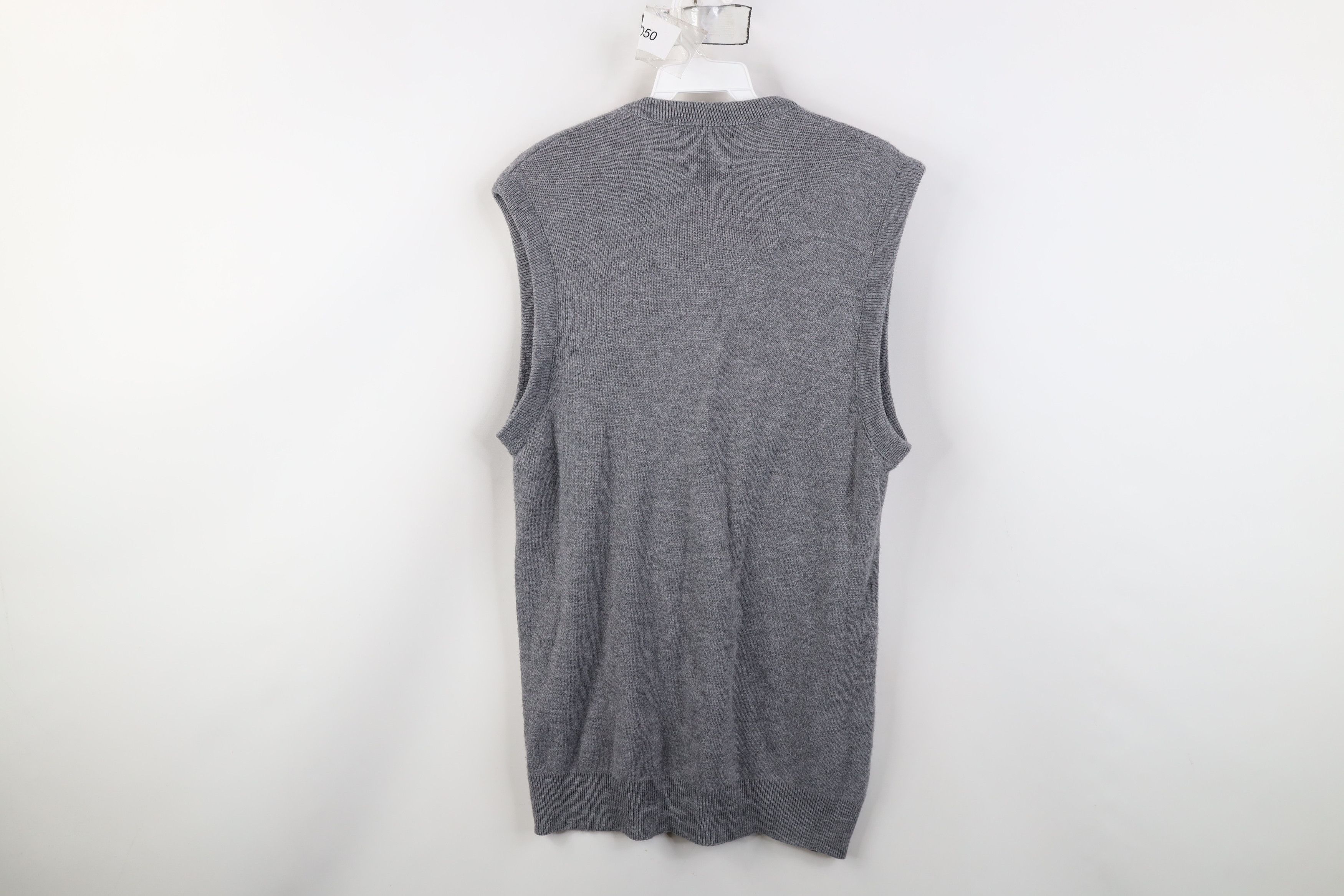 Vintage Vintage 70s Streetwear Knit V-Neck Sweater Vest Gray USA Size US M / EU 48-50 / 2 - 8 Thumbnail
