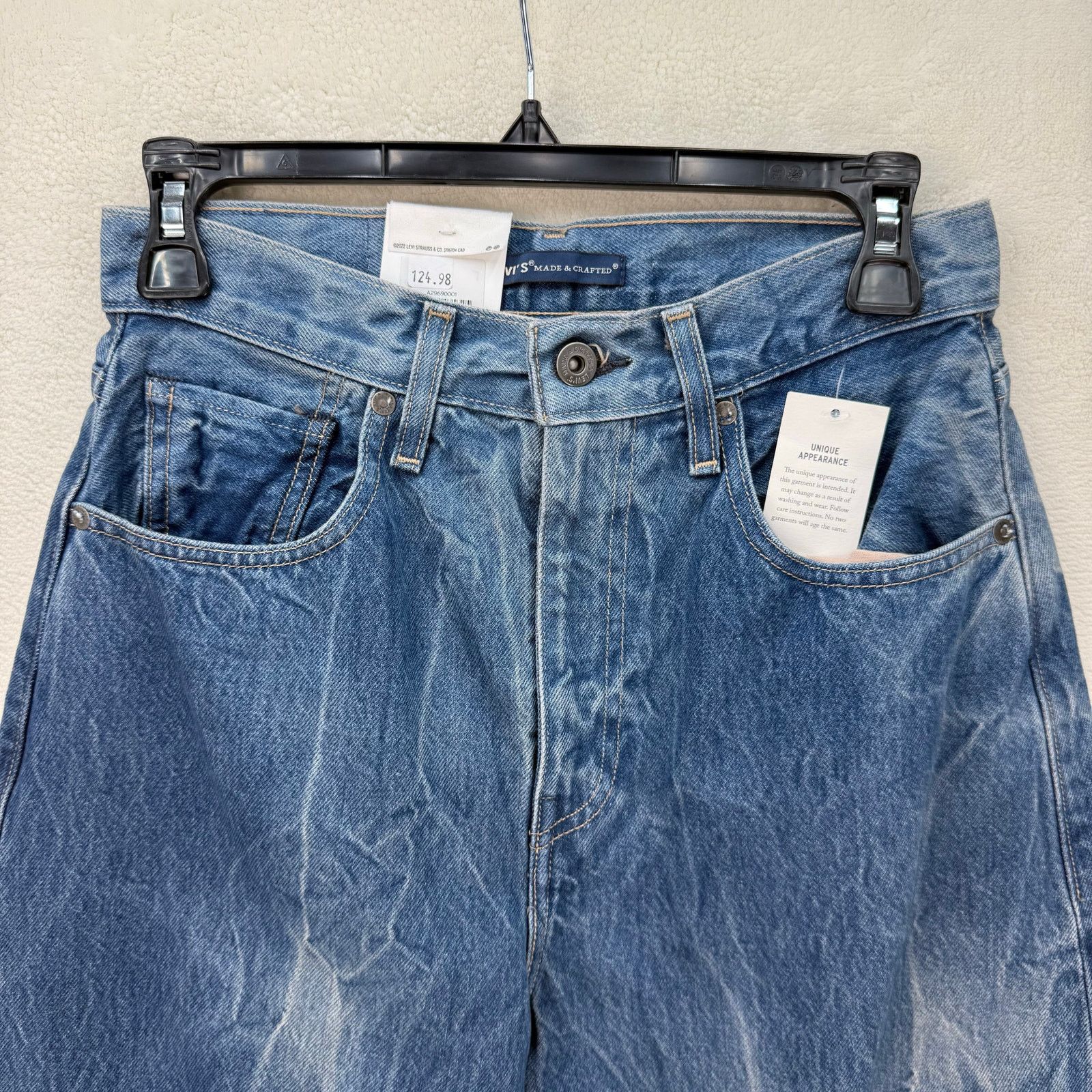 Levi's LEVI'S MADE & CRAFTED WOMEN'S 26 WIDE BARREL JEANS MEDIUM Size 26" / US 2 / IT 38 - 2 Thumbnail