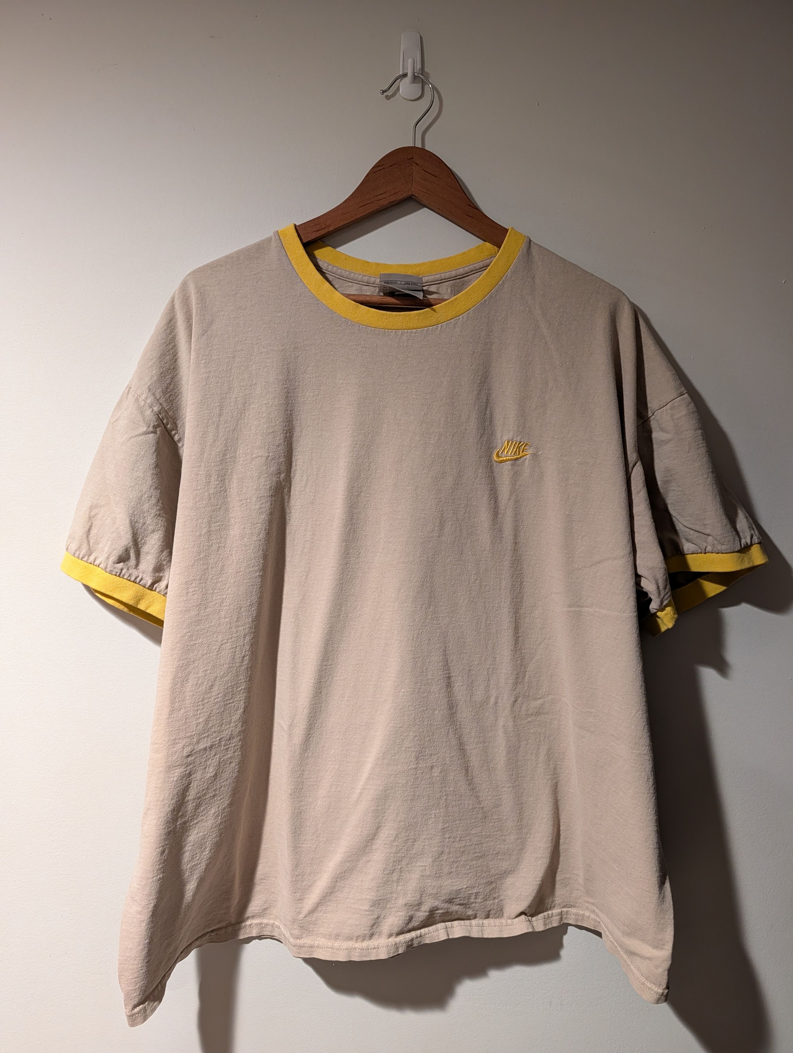 Nike Vintage Nike Ringer T-Shirt Mini Swoosh Embroidered XXL Size US XXL / EU 58 / 5 - 1 Thumbnail