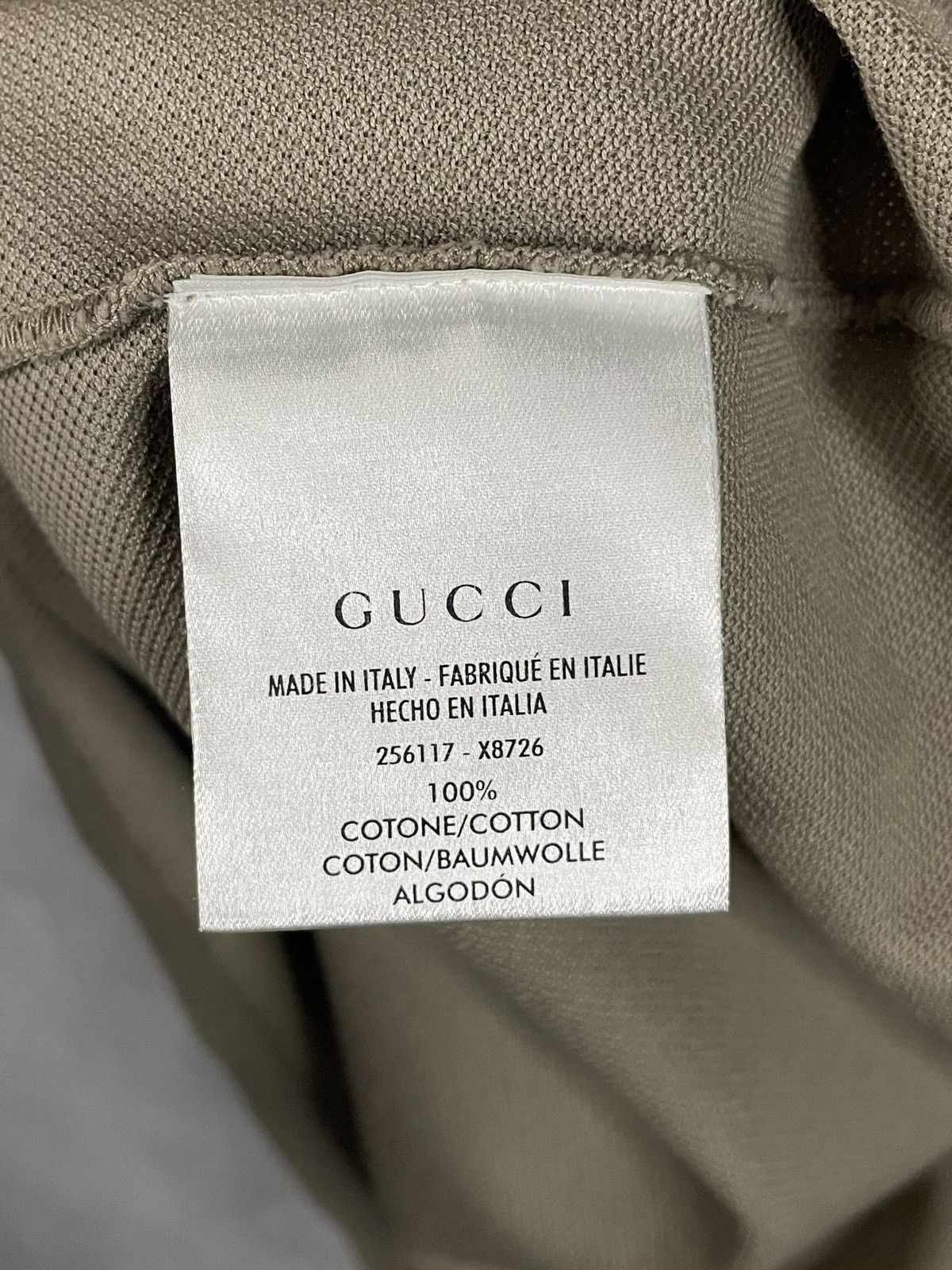 Designer × Gucci × Vintage Gucci Vintage Beige Polo Striped T-shirt Tee Designer Luxury Size US M / EU 48-50 / 2 - 8 Thumbnail