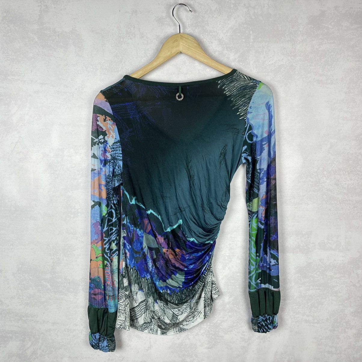 Other Save The Queen Multicolour Viscose Blouse Top Gaultier Style Size S / US 4 / IT 40 - 4 Thumbnail