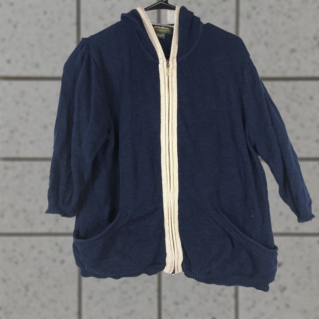 Eddie Bauer Eddie Bauer Mens XXL Full Zip Hoodie Cotton Sweater Jacket Blue Casual Jacket Full Zip Men's 2XL Outdoor Winter Fall Spring Hiking Reg/Regular Size US XXL / EU 58 / 5 - 1 Thumbnail