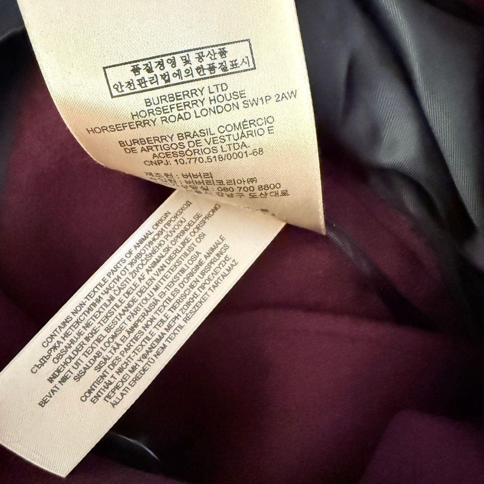 Burberry Burberry Cairndale Cashmere Coat Knit Trim US0 Burgundy NWT Size XS / US 0-2 / IT 36-38 - 8 Thumbnail