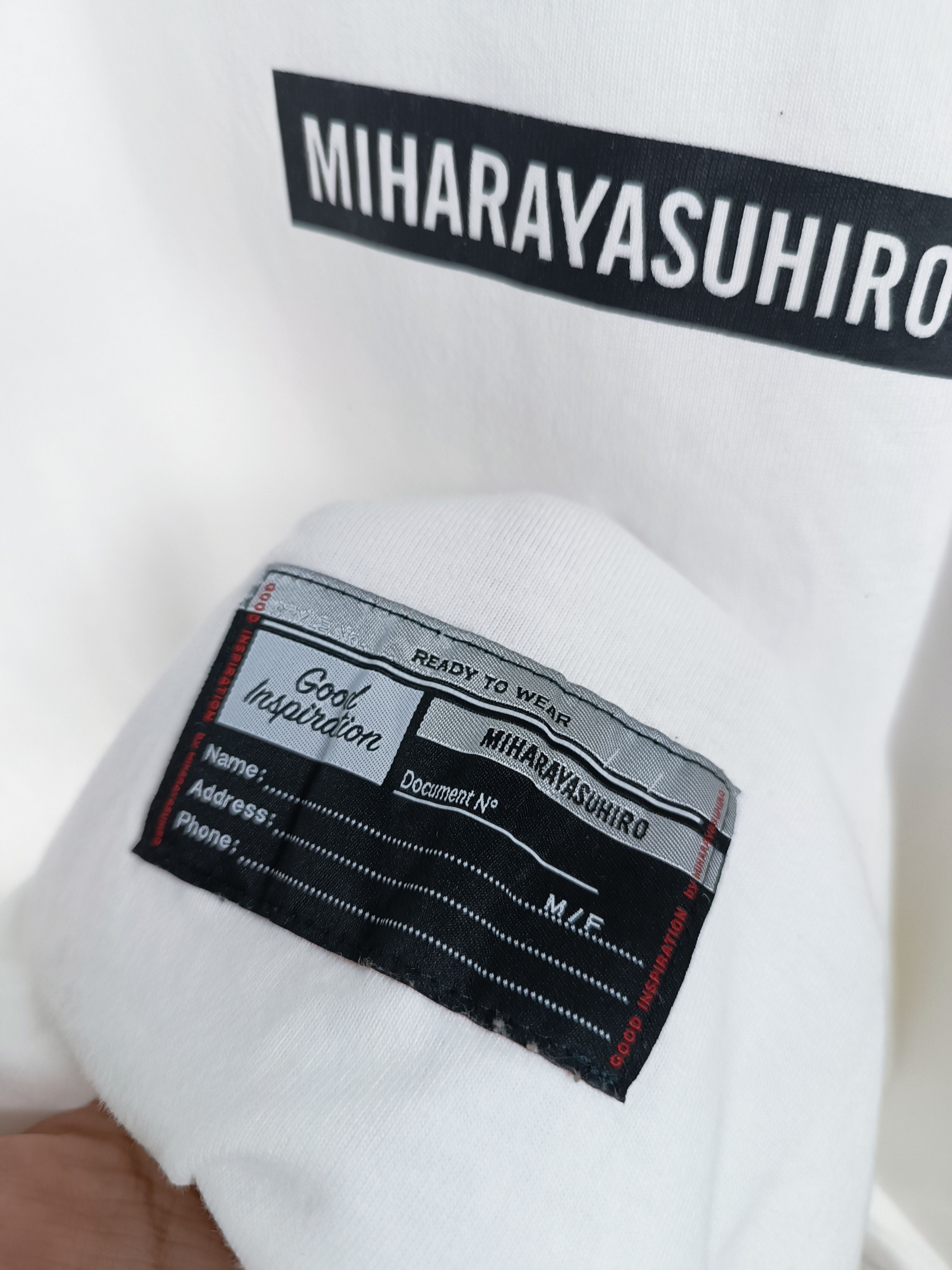 Maison MIHARA YASUHIRO VINTAGE MIHARAYASUHIRO GOOD INSPIRATION L/S TEE Size US L / EU 52-54 / 3 - 11 Thumbnail