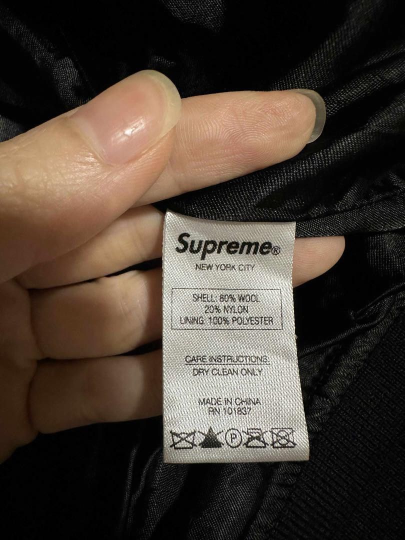 Playboy × Supreme SUPREME x PLAYBOY Wool Varsity Jacket Black S Size US S / EU 44-46 / 1 - 4 Thumbnail