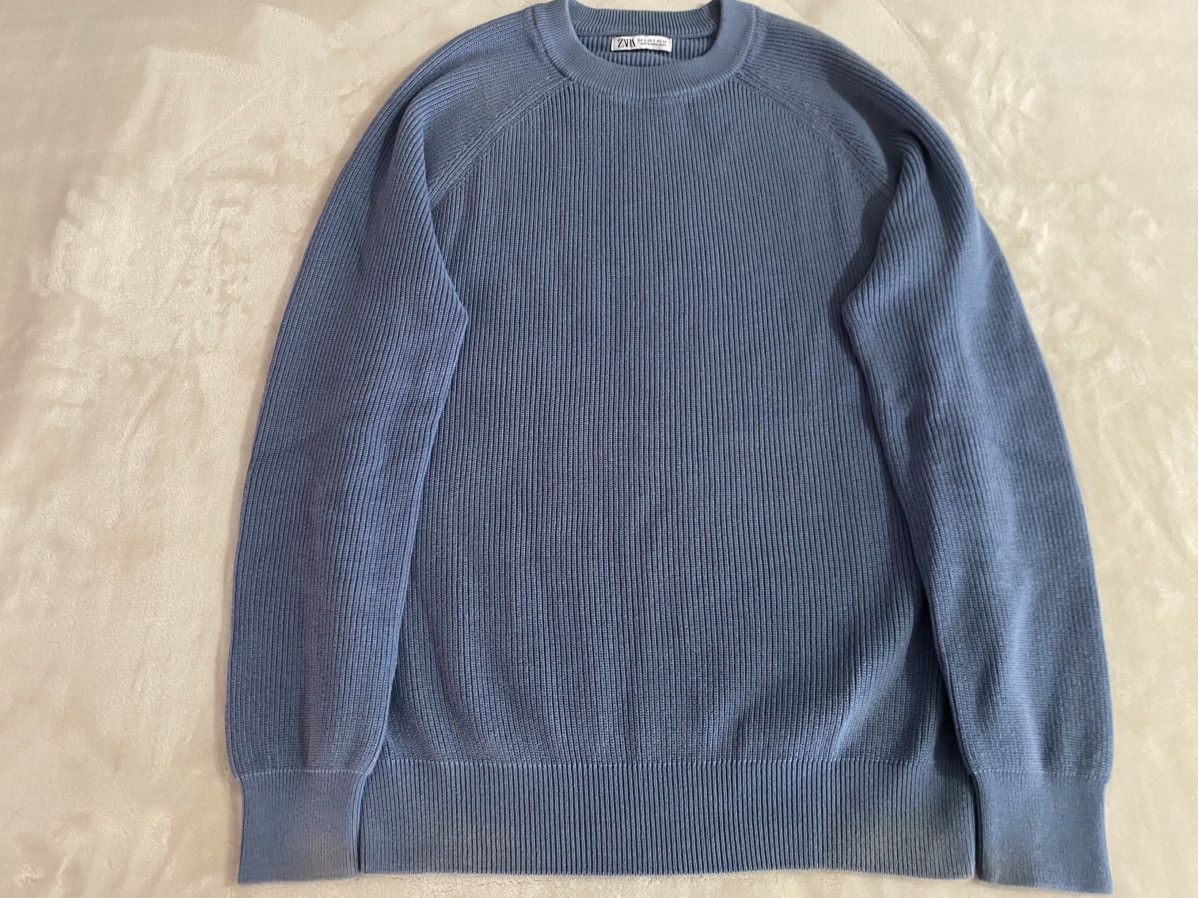 Zara Zara Blue Sweater Size US S / EU 44-46 / 1 - 1 Thumbnail