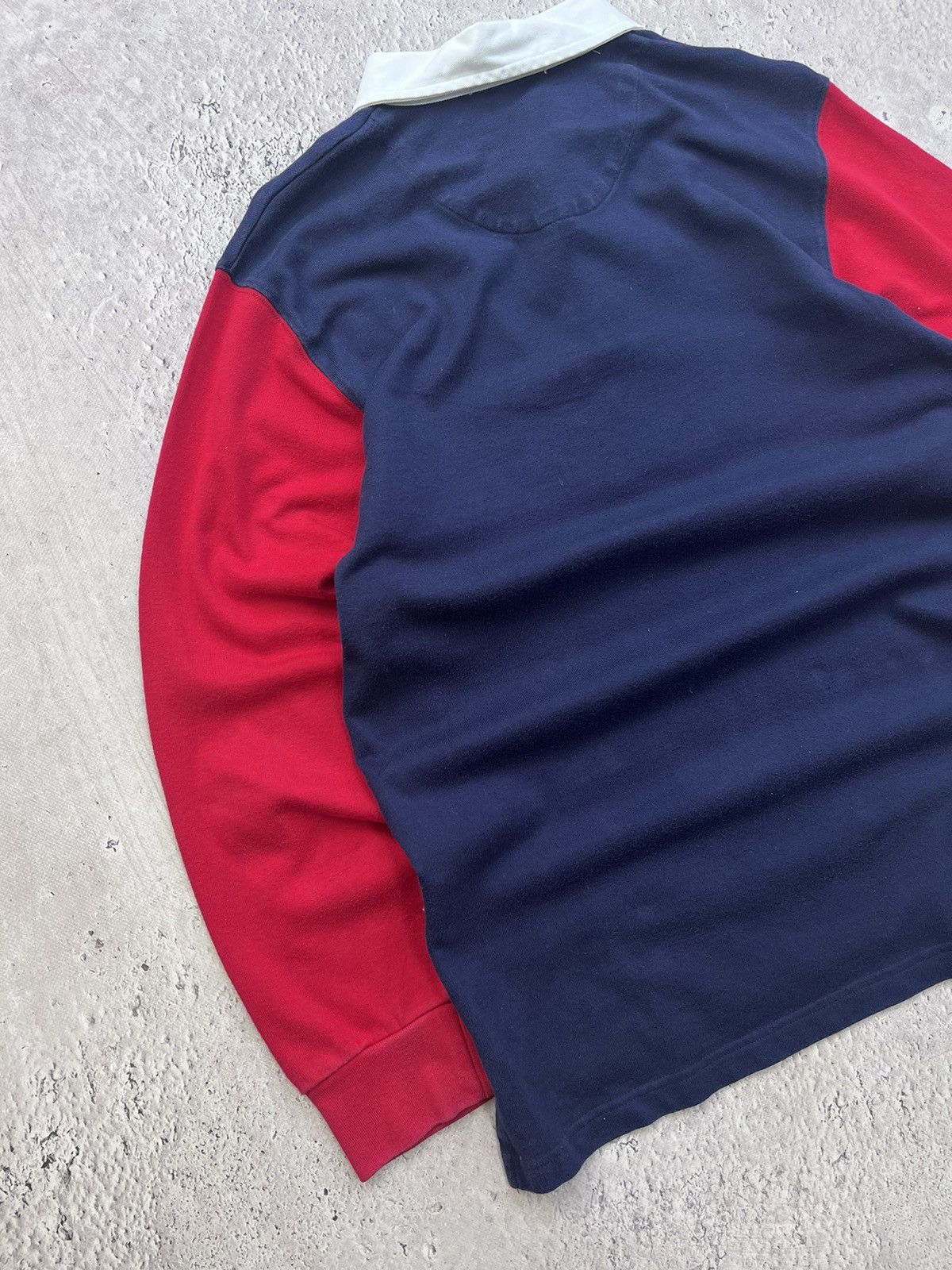 Polo Ralph Lauren Vintage Polo Ralph Lauren Rugby Striped BIG LOGO LONGSLEEVE Size US M / EU 48-50 / 2 - 9 Thumbnail