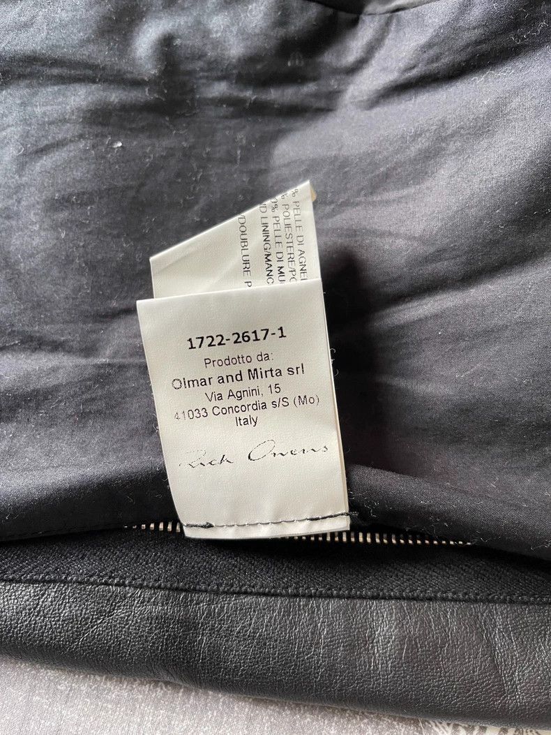 Rick Owens Rick Owens Hollow lamb leather jacket-2506 Size US M / EU 48-50 / 2 - 5 Thumbnail