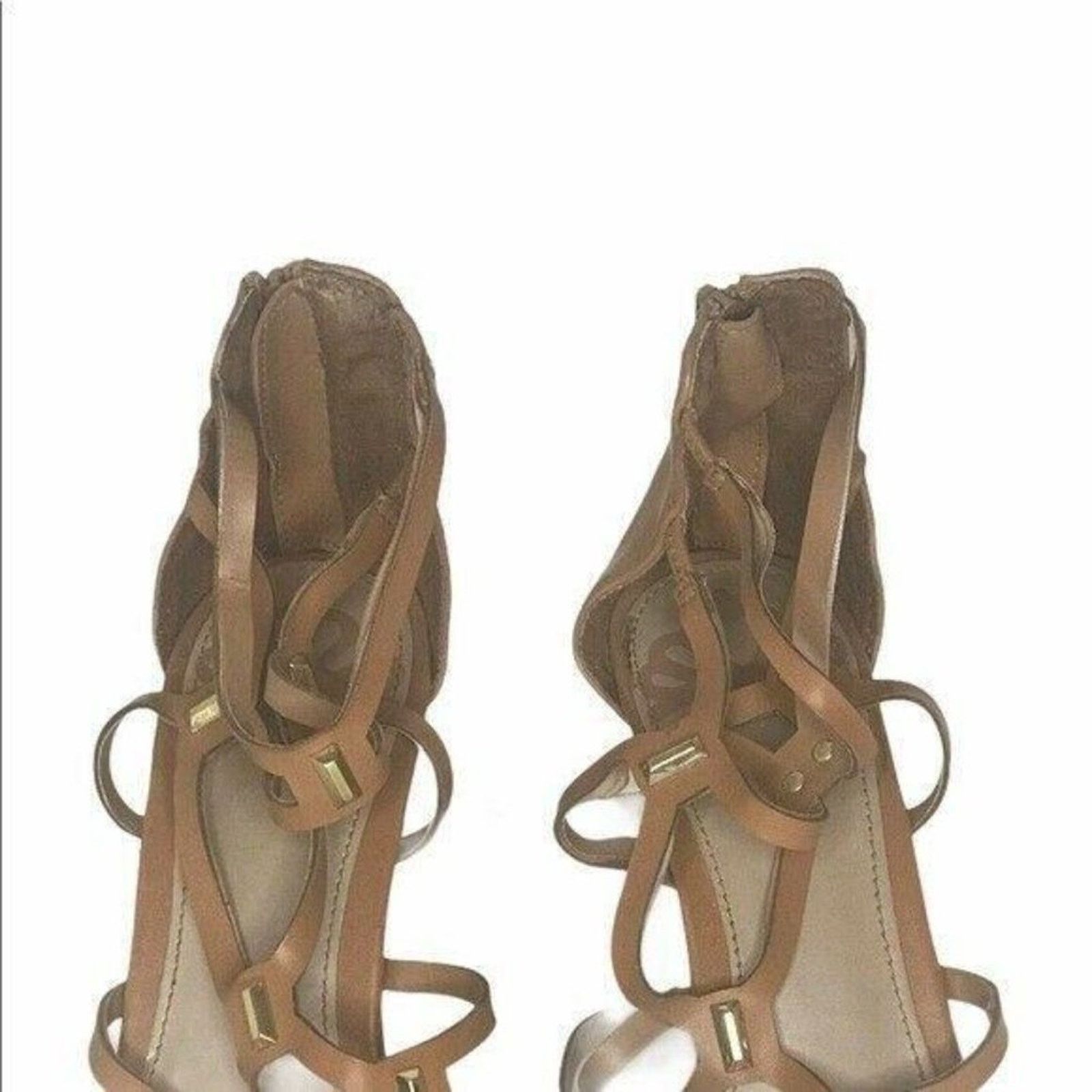 Other Chic Brown Strappy Gladiator Heels Fergie Sandals 9 Size US 9 / IT 39 - 4 Thumbnail