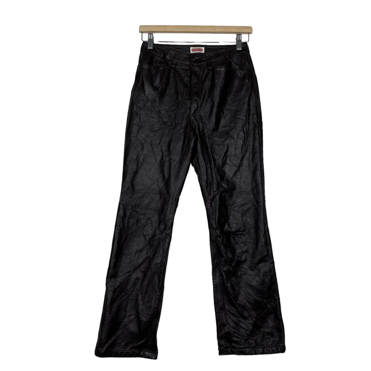 Japanese Brand 🔥 PERSONS LEATHER MOTO PANTS Size US 26 / EU 42 - 2 Thumbnail