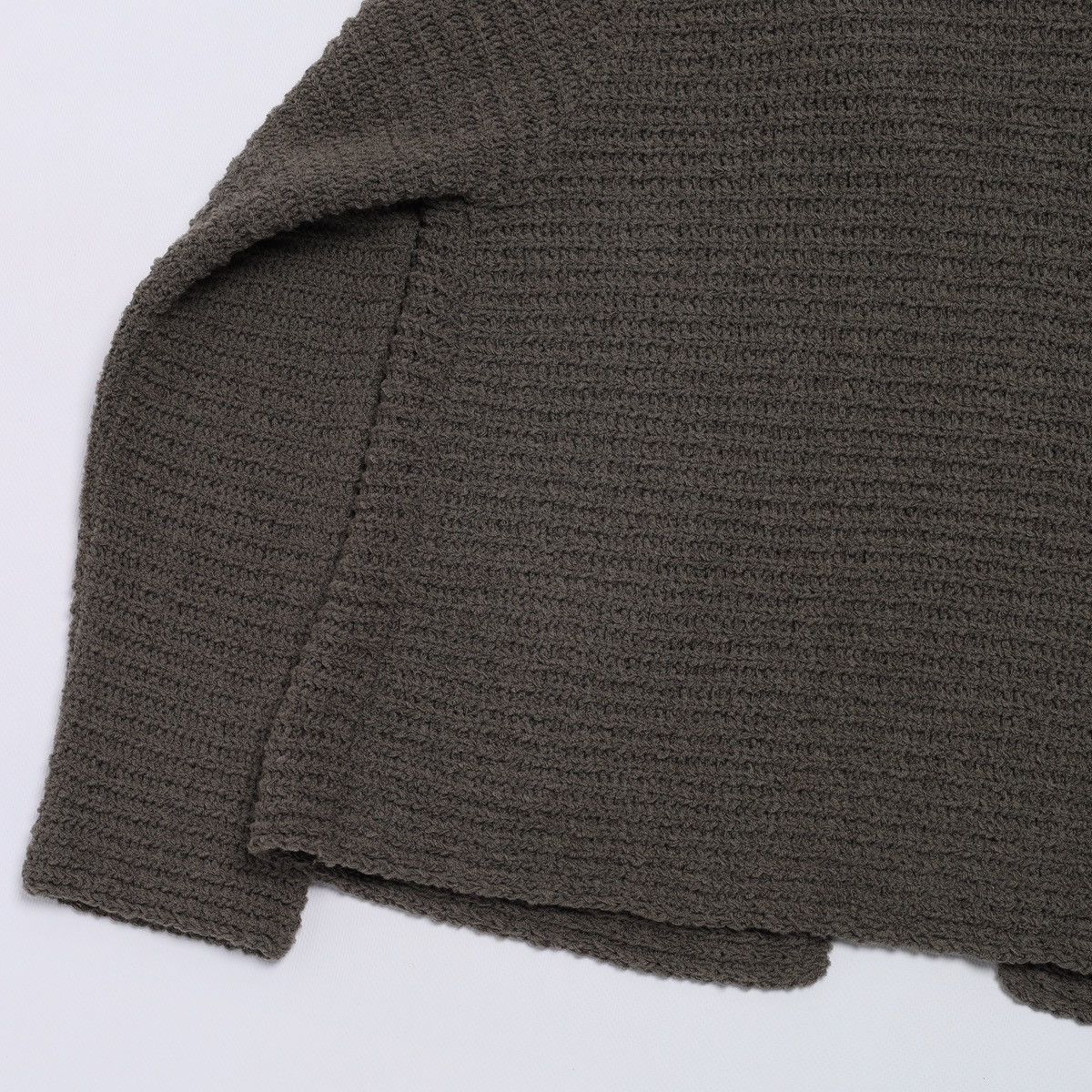 Annette Gortz Annette Gortz Wool Ribbed Cardigan Sweater Khaki Size M / US 6-8 / IT 42-44 - 15 Thumbnail