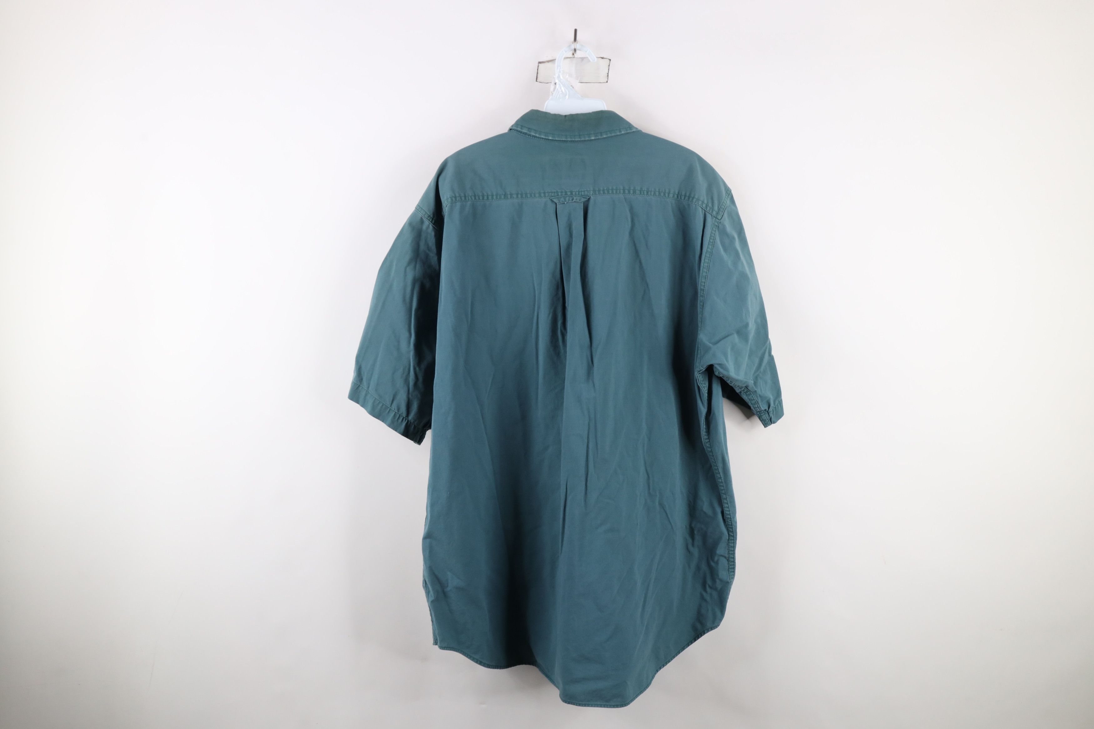 Cabelas × Vintage Vintage 90s Cabelas Bush Short Sleeve Button Shirt Green Size US XL / EU 56 / 4 - 14 Thumbnail