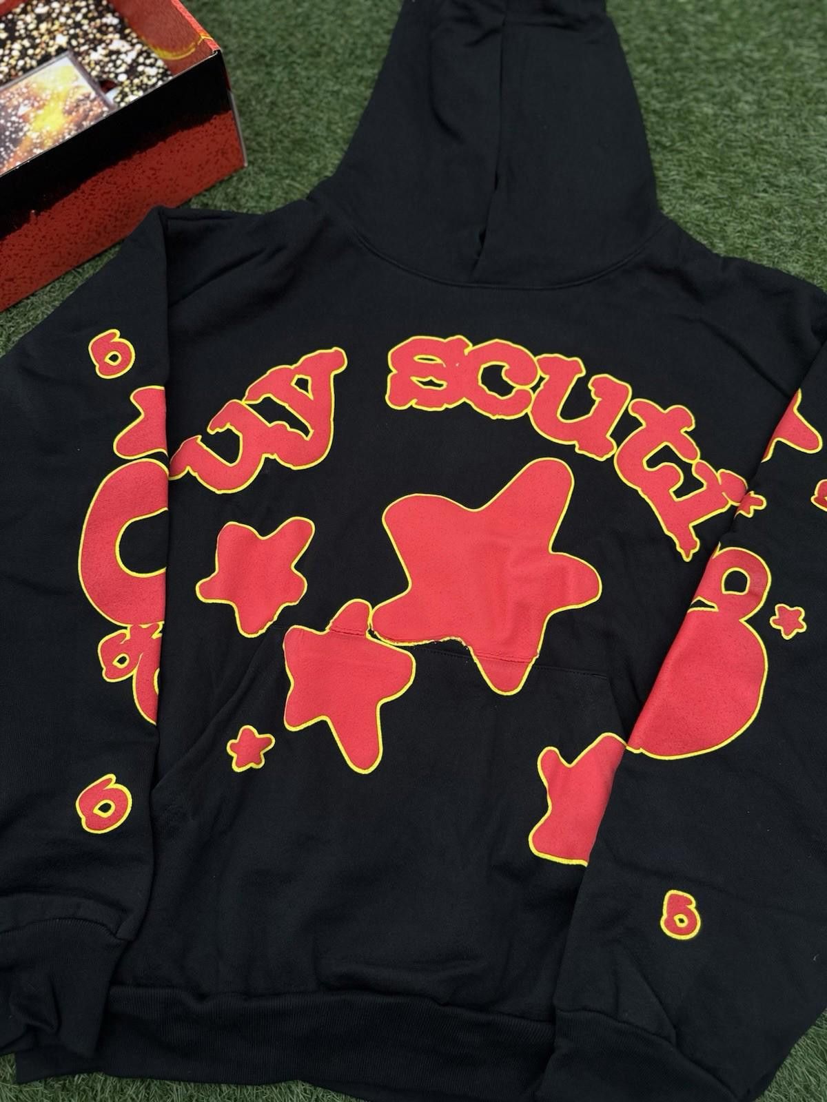 Sp5der Sp5der Worldwide Black Red Hoodie Size (Large) (NEW Box + CD Size US L / EU 52-54 / 3 - 4 Thumbnail