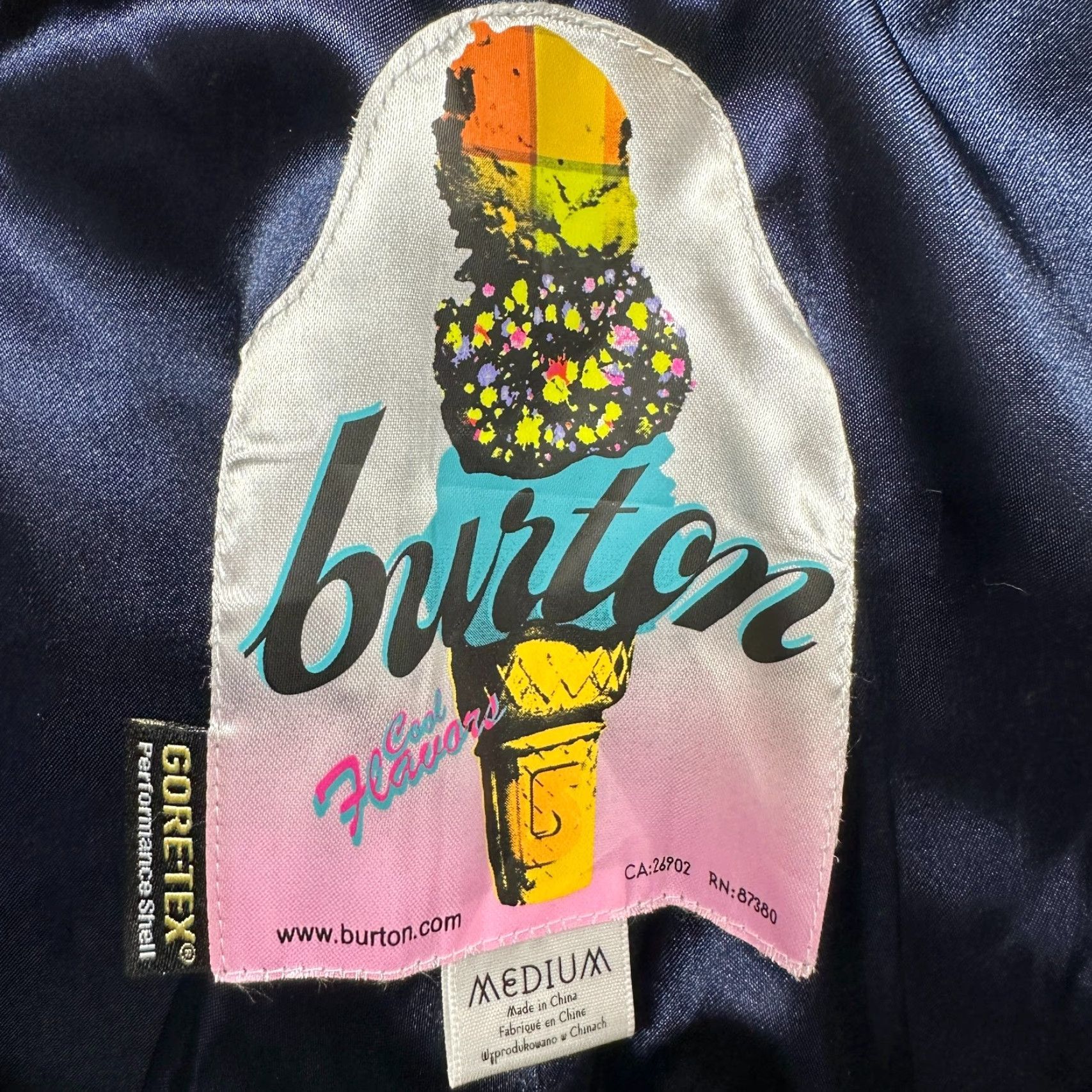 Burton VINTAGE Burton Jeans Snow Pants Women M Blue Insulated Goretex Ski 32in Inseam 5-Pocket Logo Regular Size 32" / US 10 / IT 46 - 4 Thumbnail