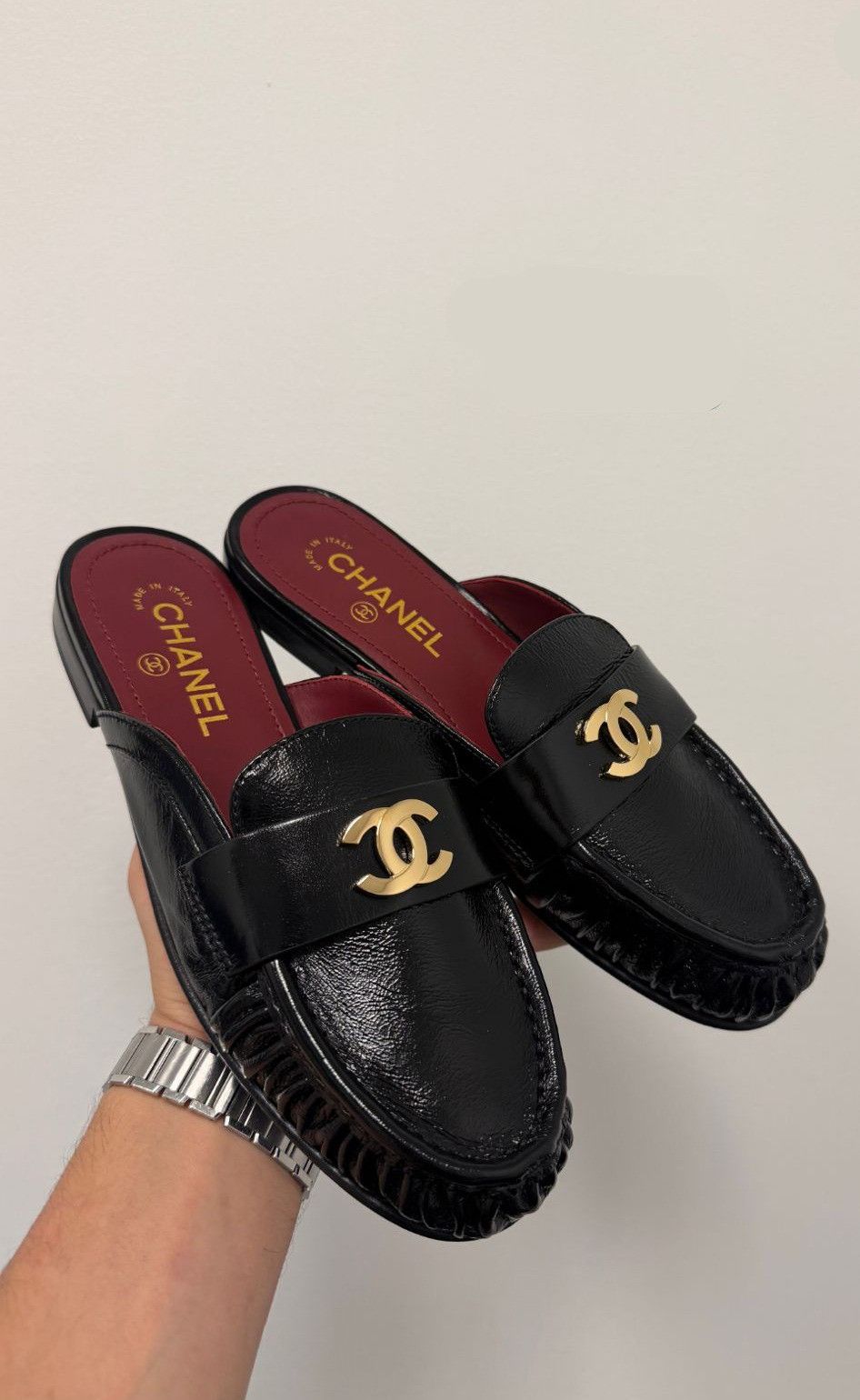 まーる　☆ CHANEL Chanel os11x0626 Loafers Mules in Black | Grailed
