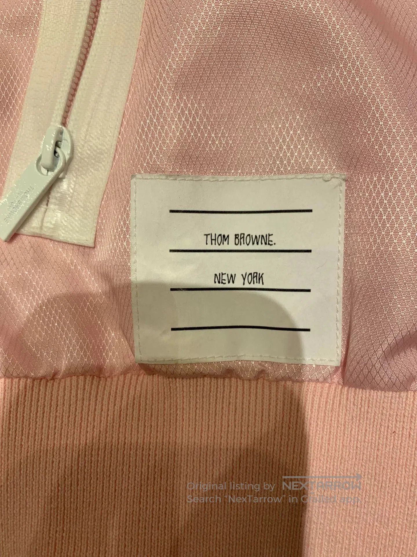 Thom Browne thom browne pink zip-up hooded jacket. Size US S / EU 44-46 / 1 - 3 Thumbnail