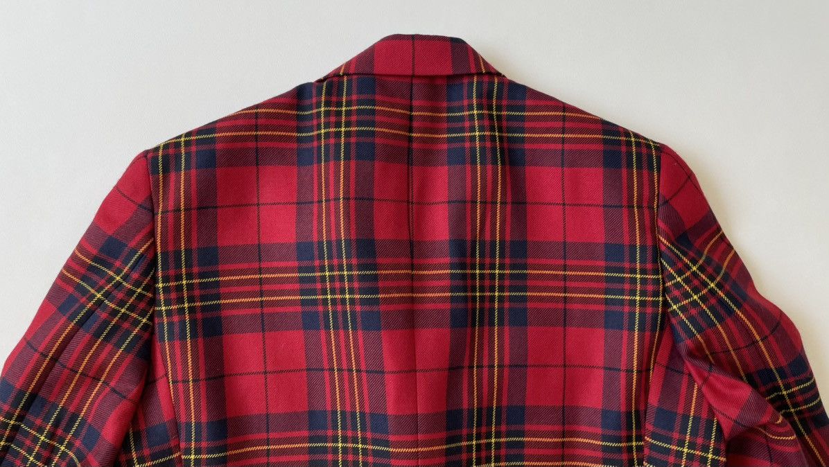 Comme des Garcons Homme Plus A/W 14 Oversized Lapel Tartan Wool Blazer Size 38R - 14 Thumbnail