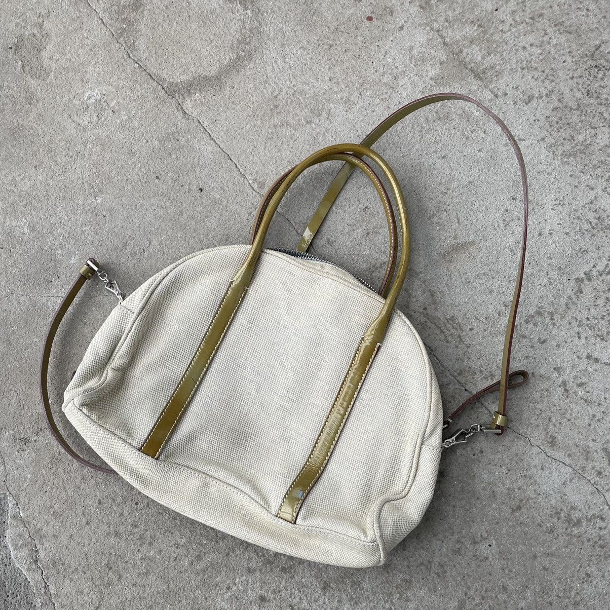 BEIGE PRADA SMALL HANDLE CROSSBODY SHOULDER BAG RETRO