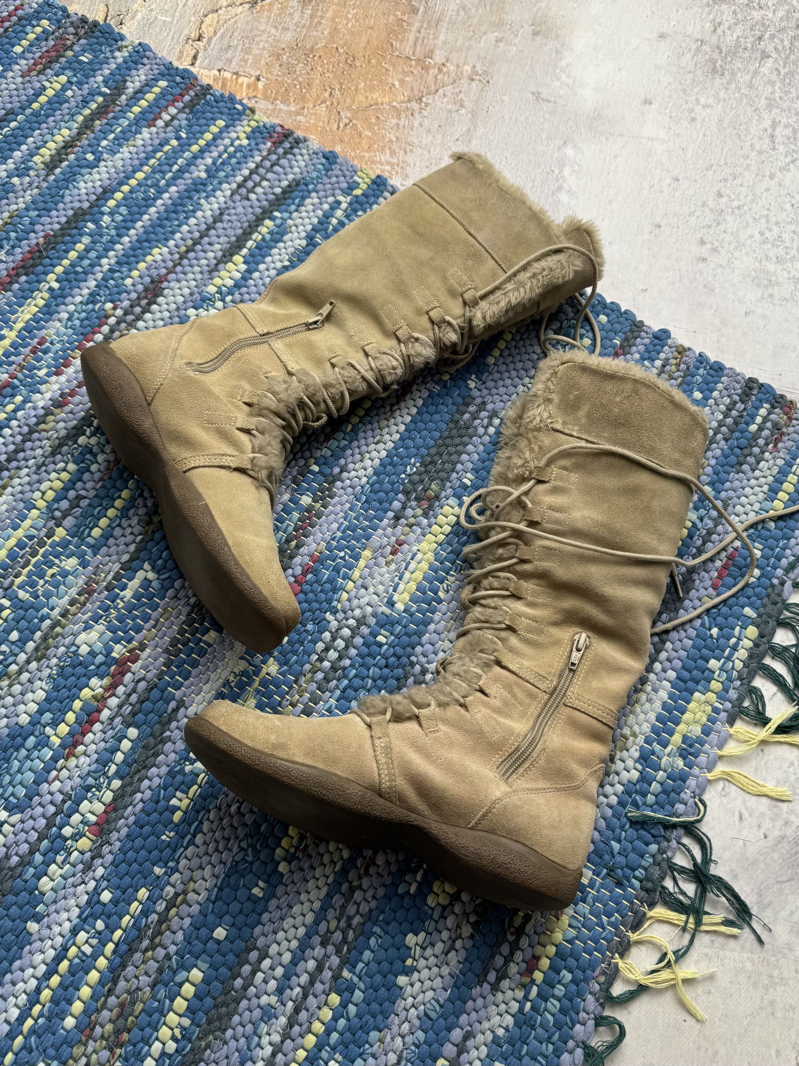 Vintage Vintage Suede Boots With Bondage A8(V1)D15 Size US 6 / IT 36 - 5 Thumbnail