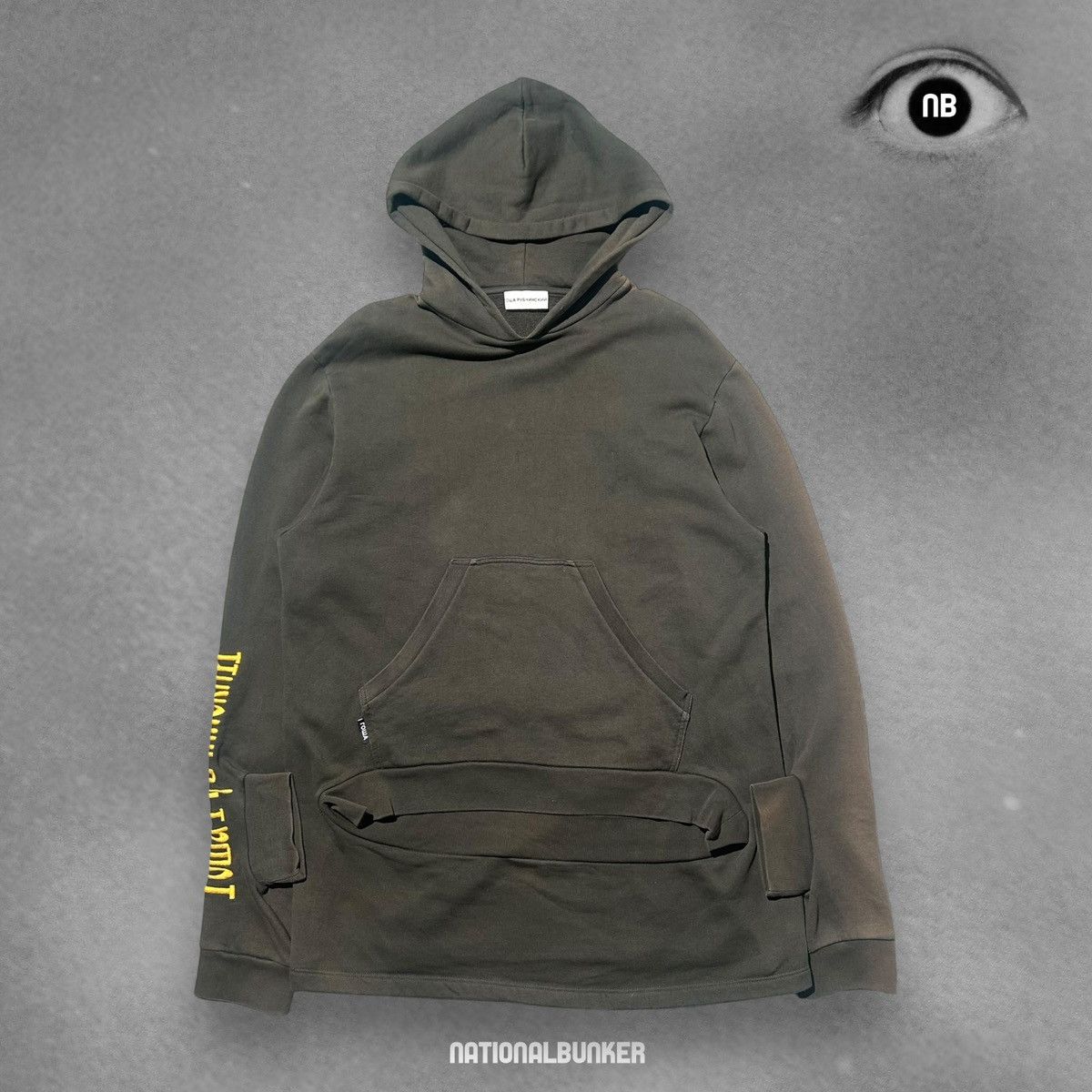 Gosha Rubchinskiy AW16 Embroided Double Cuff Hoodie