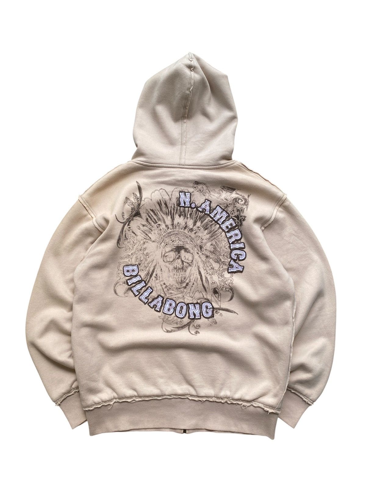 Billabong Vintage Y2K Billabong Thermal Lined Zip Up Hoodie Size US M / EU 48-50 / 2 - 1 Thumbnail