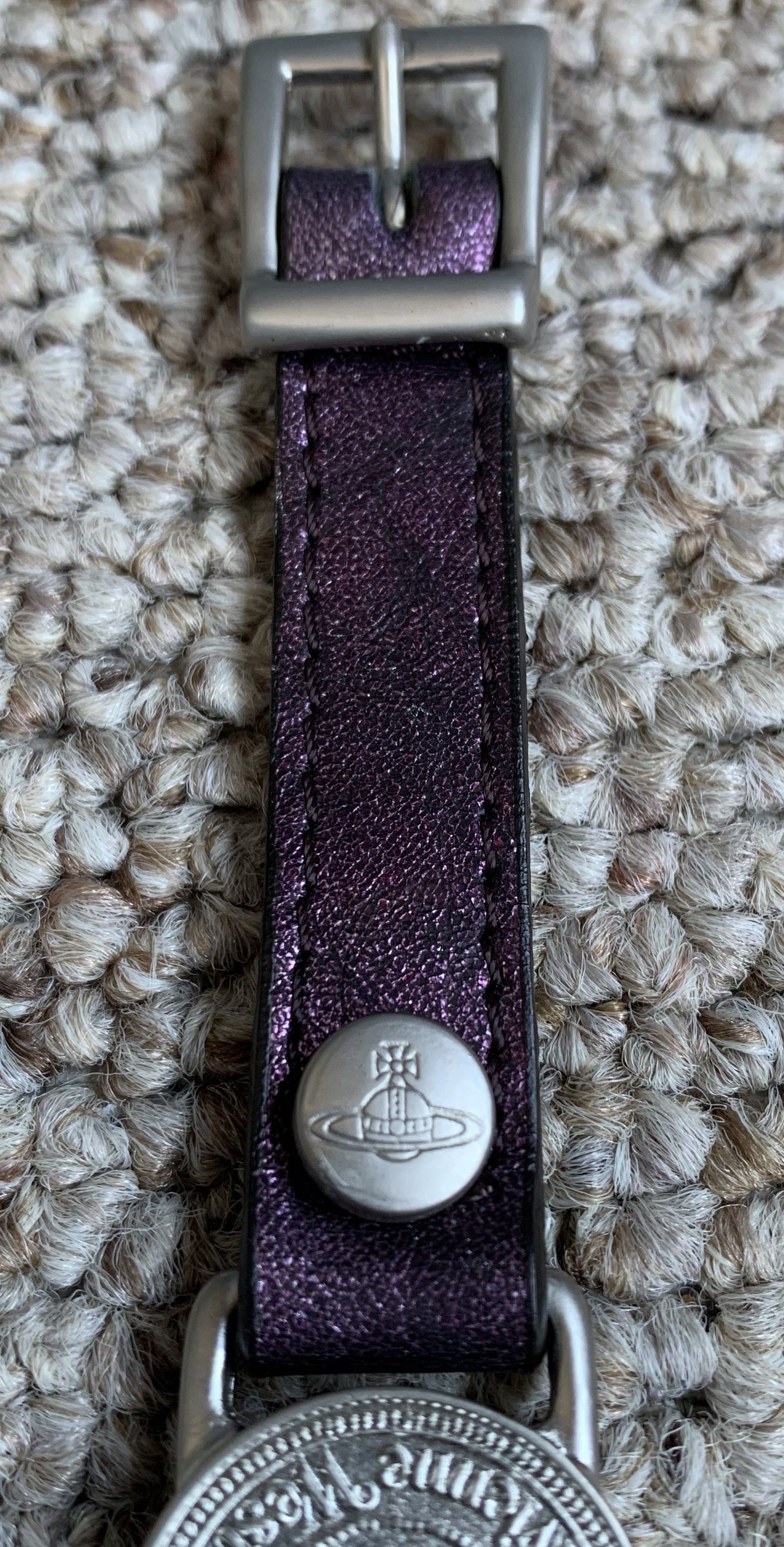 Vivienne Westwood Vivenne Westwood Watch-Inspired Leather Orb Bracelet Size ONE SIZE - 4 Thumbnail